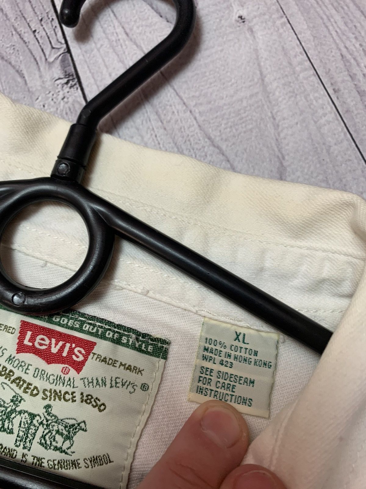Levi's × Levi's Vintage Clothing × Vintage Vintage Levis denim shirt size XL rare Size US XL / EU 56 / 4 - 4 Thumbnail