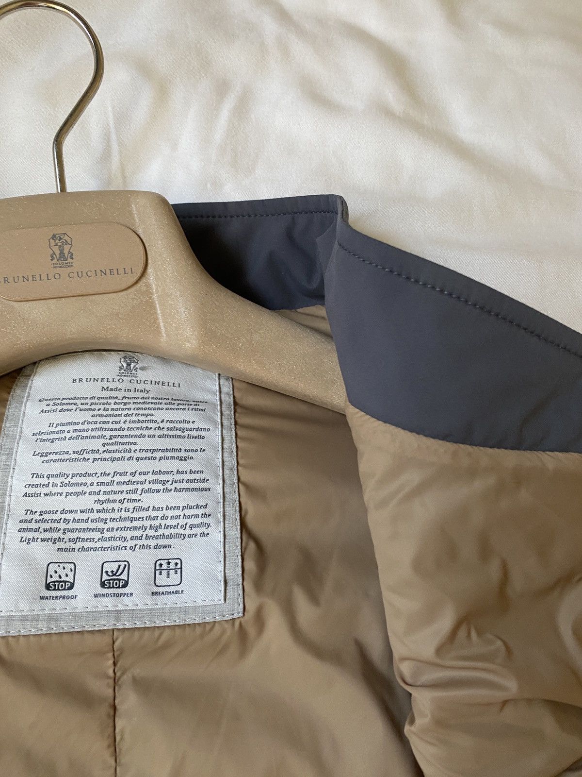Brunello Cucinelli Down/Nylon Vest Gray Size US XXL / EU 58 / 5 - 6 Thumbnail