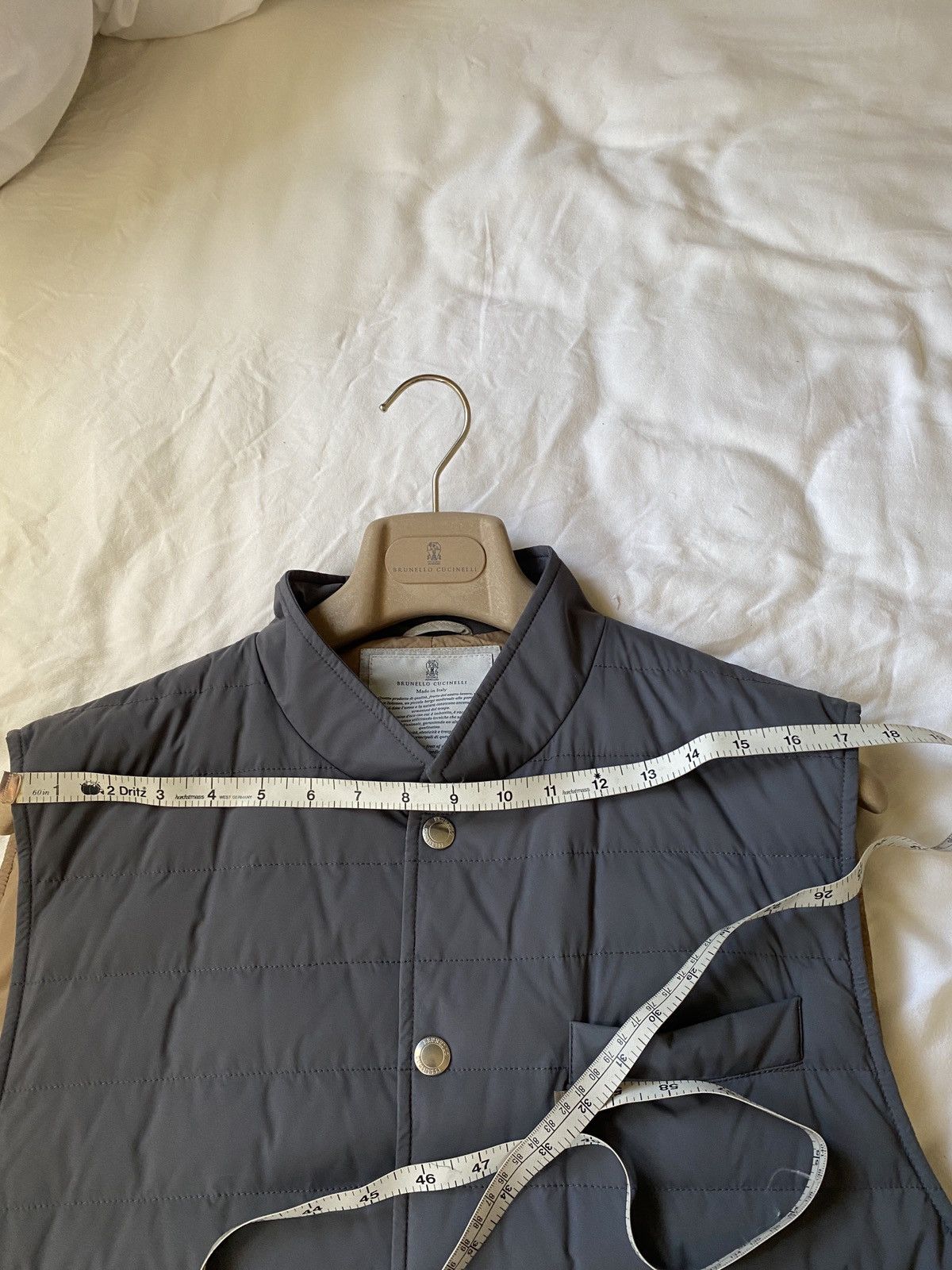 Brunello Cucinelli Down/Nylon Vest Gray Size US XXL / EU 58 / 5 - 17 Thumbnail