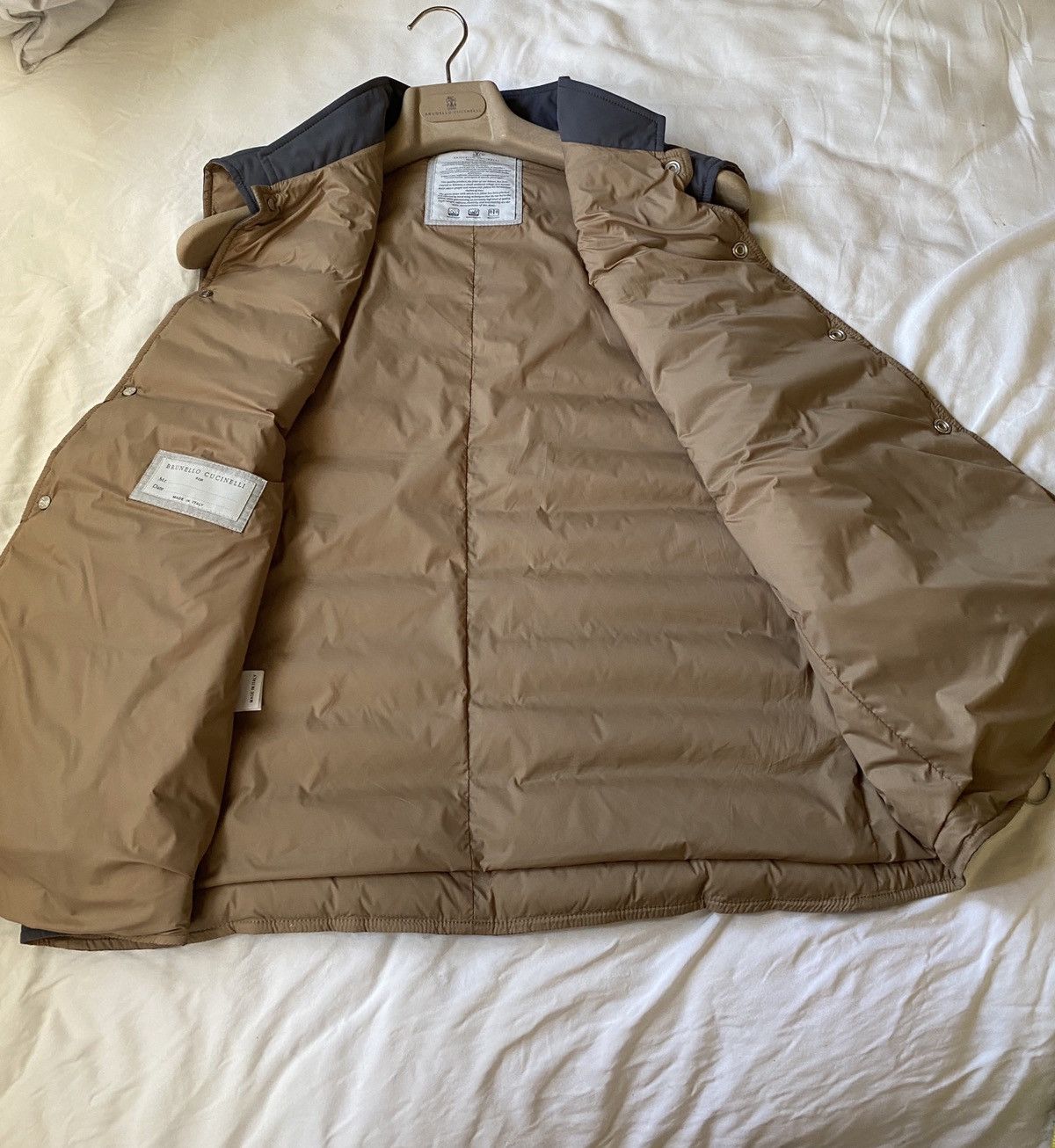 Brunello Cucinelli Down/Nylon Vest Gray Size US XXL / EU 58 / 5 - 2 Thumbnail