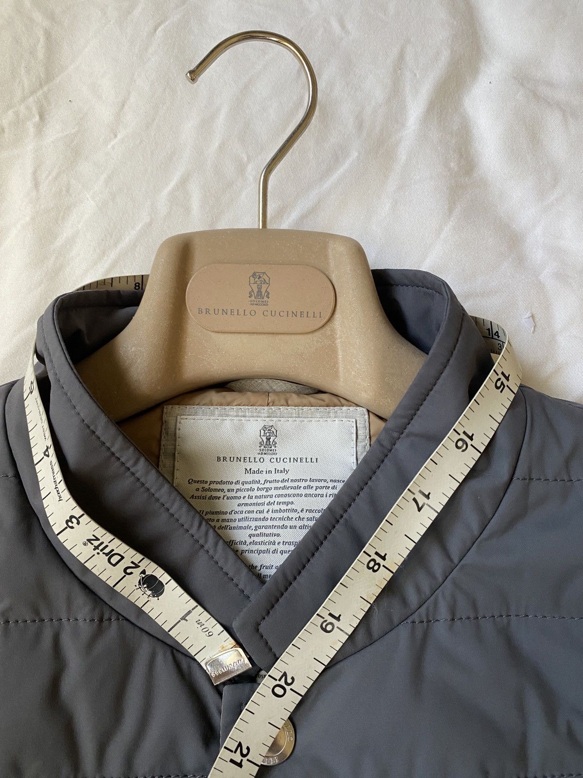 Brunello Cucinelli Down/Nylon Vest Gray Size US XXL / EU 58 / 5 - 16 Thumbnail
