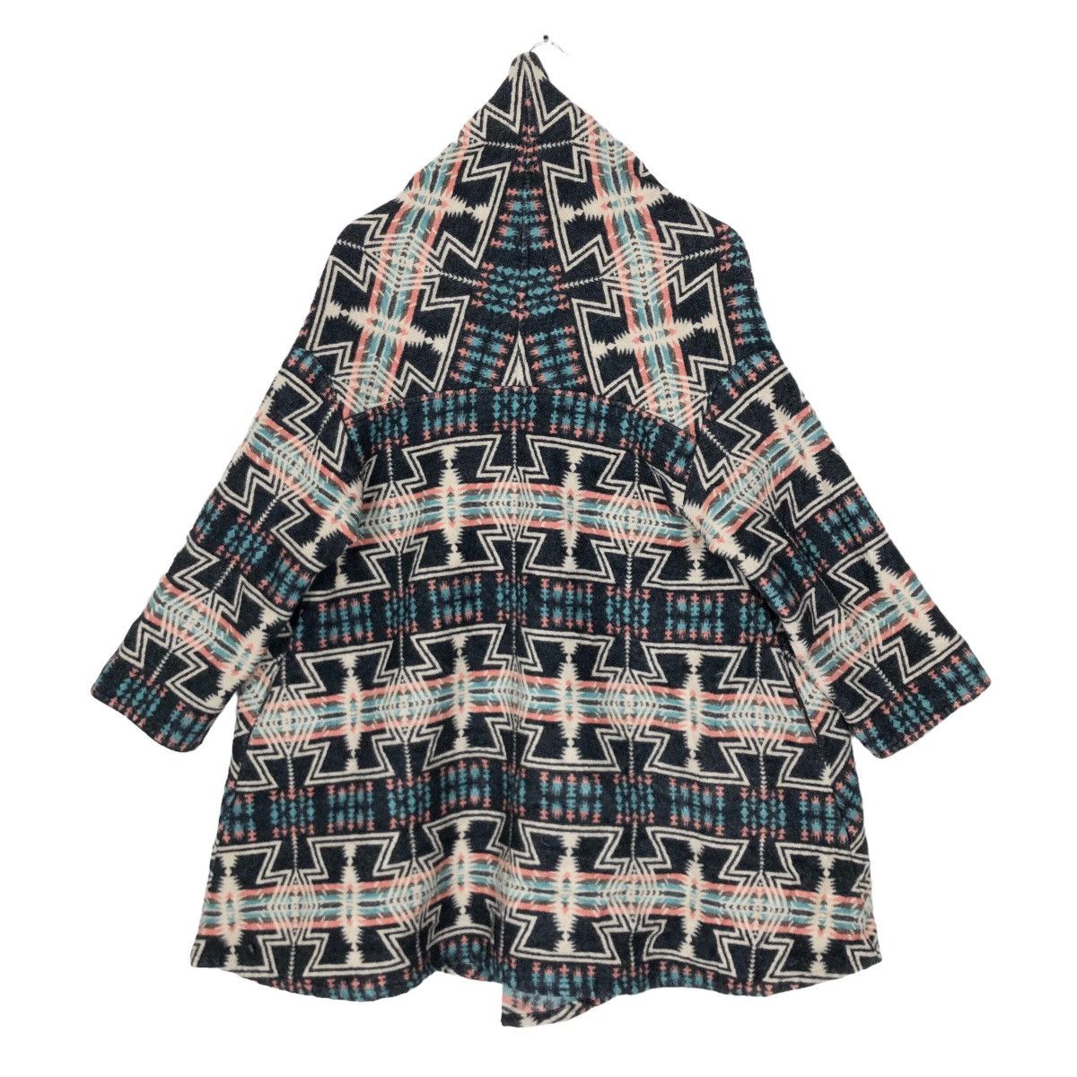 Japanese Brand Journal Standard Wool Poncho Sweater Navajo Pattern Size US S / EU 44-46 / 1 - 11 Thumbnail