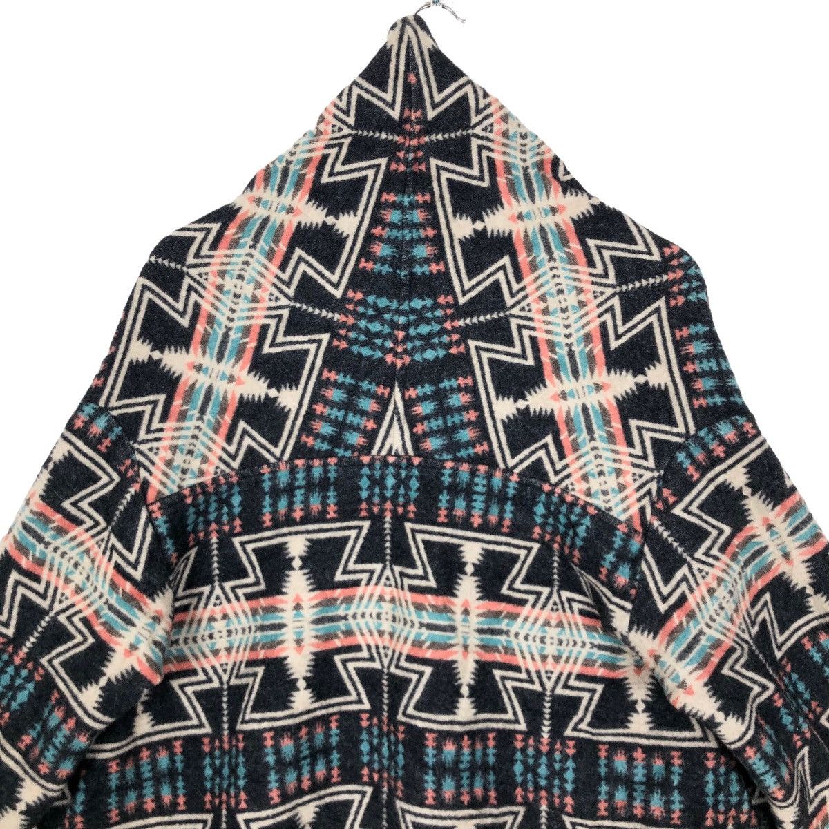 Japanese Brand Journal Standard Wool Poncho Sweater Navajo Pattern Size US S / EU 44-46 / 1 - 3 Thumbnail