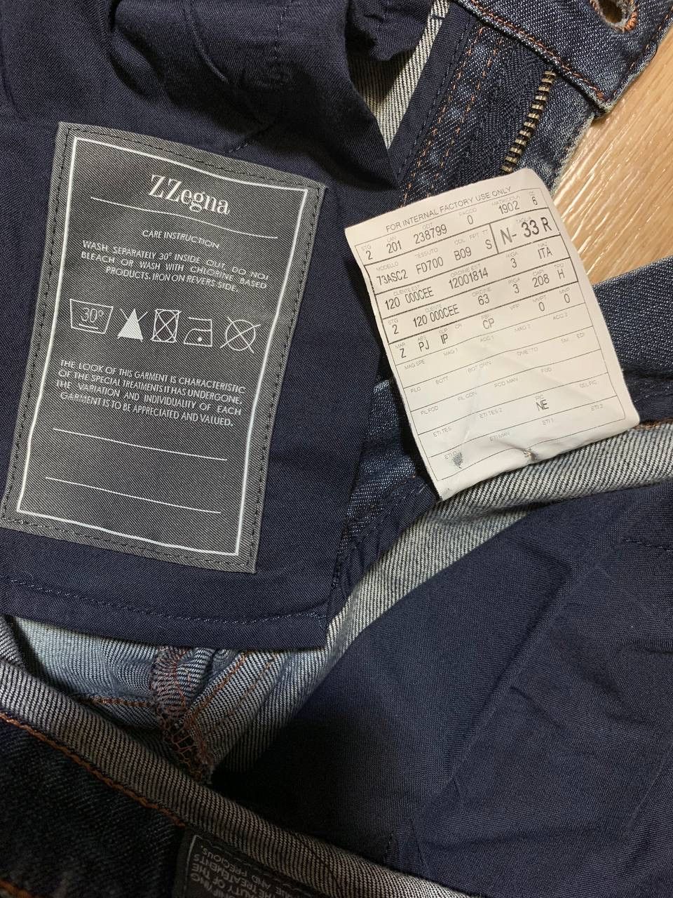 Ermenegildo Zegna Z Zegna Slim Fit Jeans Size US 33 - 11 Thumbnail