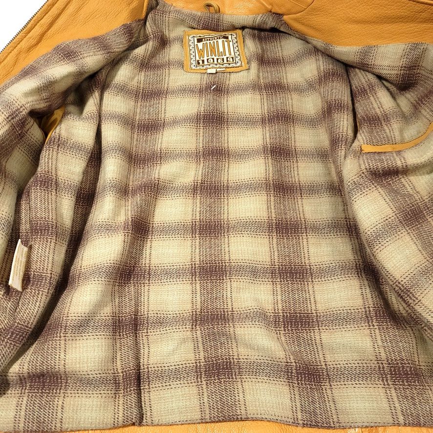 Genuine Leather × Vintage VTG Winlit 1969 Tan Genuine Leather Moto Jacket Size US S / EU 44-46 / 1 - 6 Thumbnail