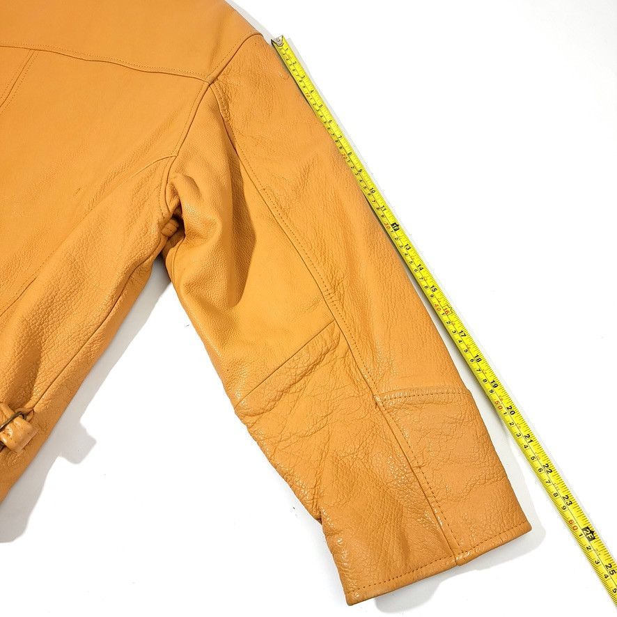 Genuine Leather × Vintage VTG Winlit 1969 Tan Genuine Leather Moto Jacket Size US S / EU 44-46 / 1 - 11 Thumbnail