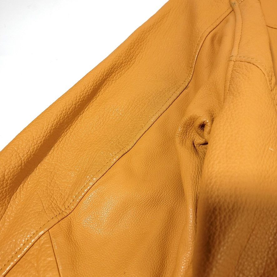 Genuine Leather × Vintage VTG Winlit 1969 Tan Genuine Leather Moto Jacket Size US S / EU 44-46 / 1 - 9 Thumbnail