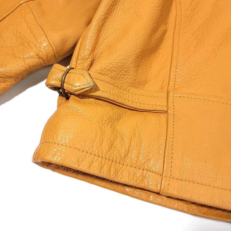 Genuine Leather × Vintage VTG Winlit 1969 Tan Genuine Leather Moto Jacket Size US S / EU 44-46 / 1 - 10 Thumbnail