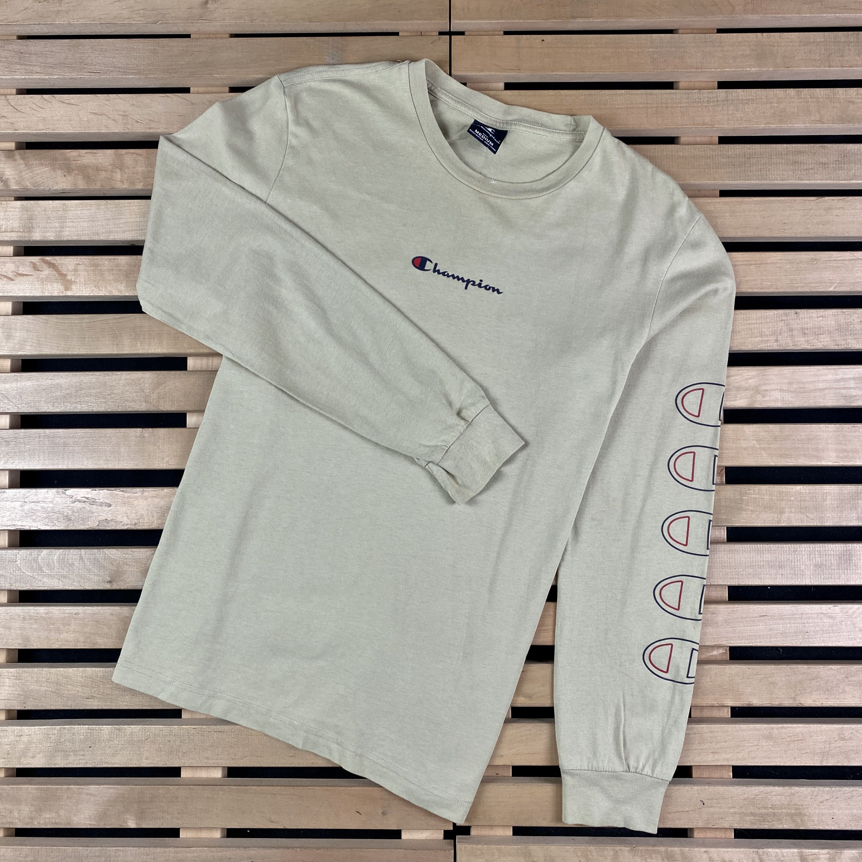 Champion × Vintage Mens T Shirt Long Sleeve Champion Vintage Size M Size US M / EU 48-50 / 2 - 1 Thumbnail