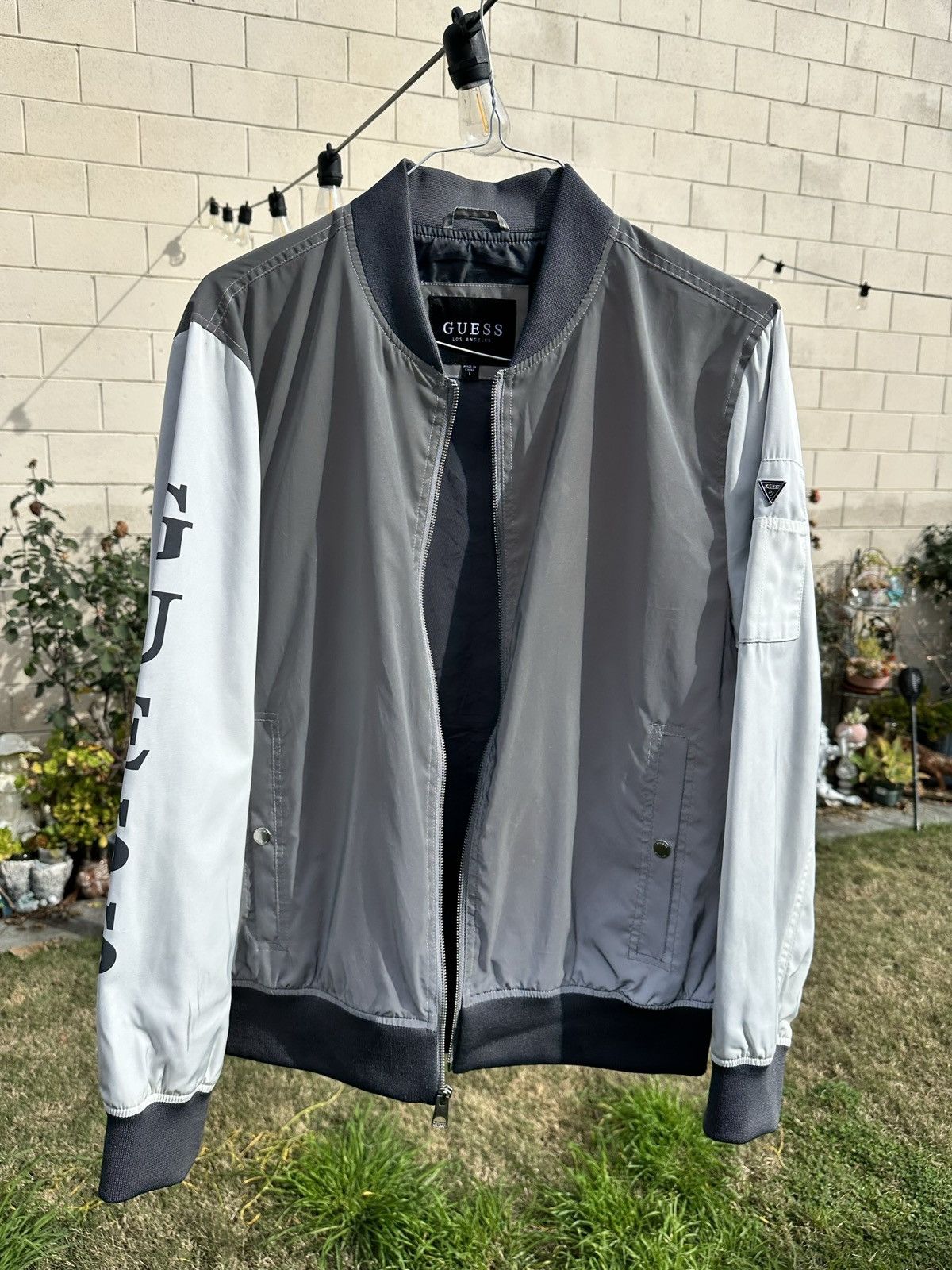 Guess Guess Reflective Bomber Jacket Grailed