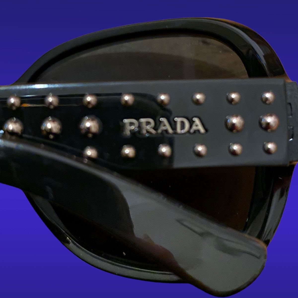Prada Studded black sunglasses prada main line Size ONE SIZE - 4 Thumbnail