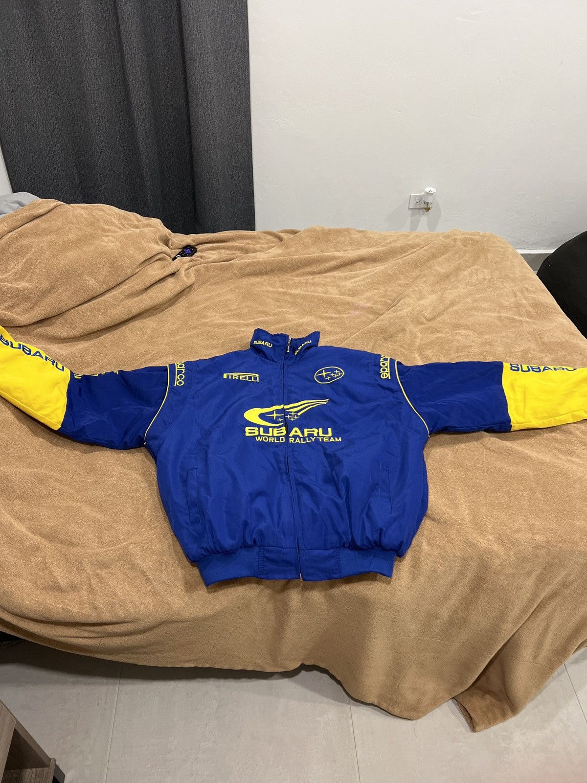 Subaru Vintage Rally Car Racing Jacket