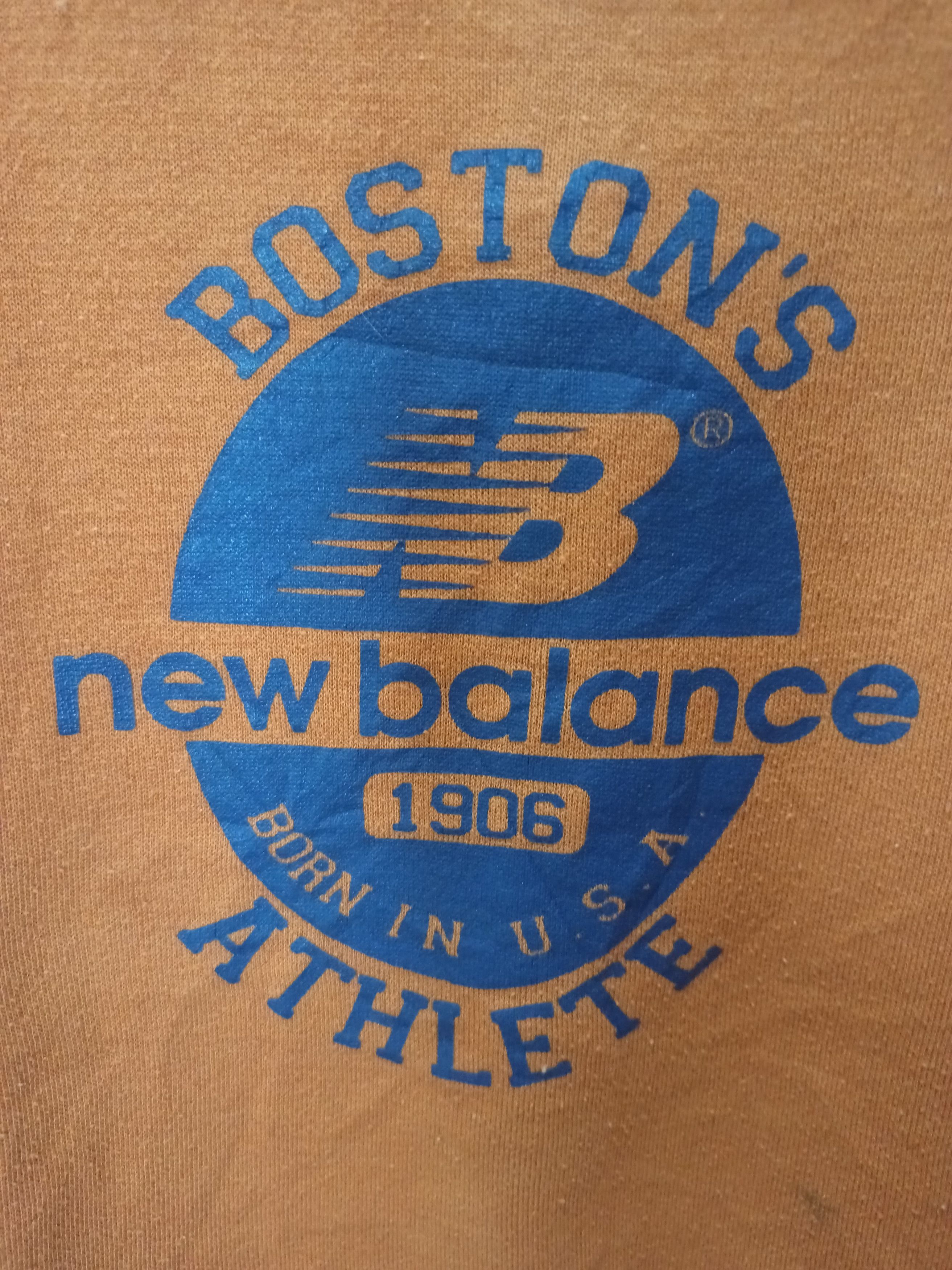 New Balance New Balance Faded Orange Sweetshirt Size US M / EU 48-50 / 2 - 2 Thumbnail