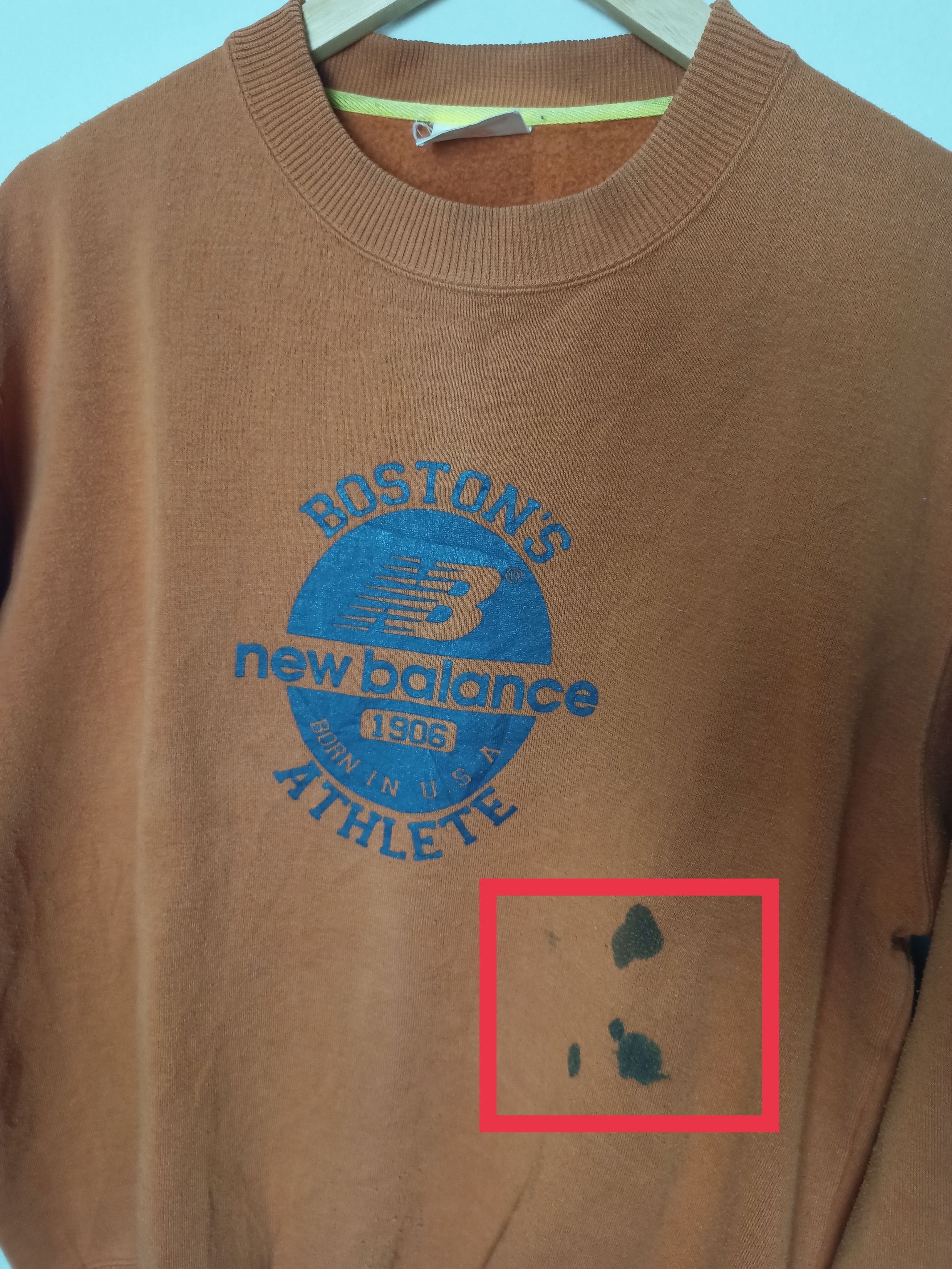 New Balance New Balance Faded Orange Sweetshirt Size US M / EU 48-50 / 2 - 5 Thumbnail
