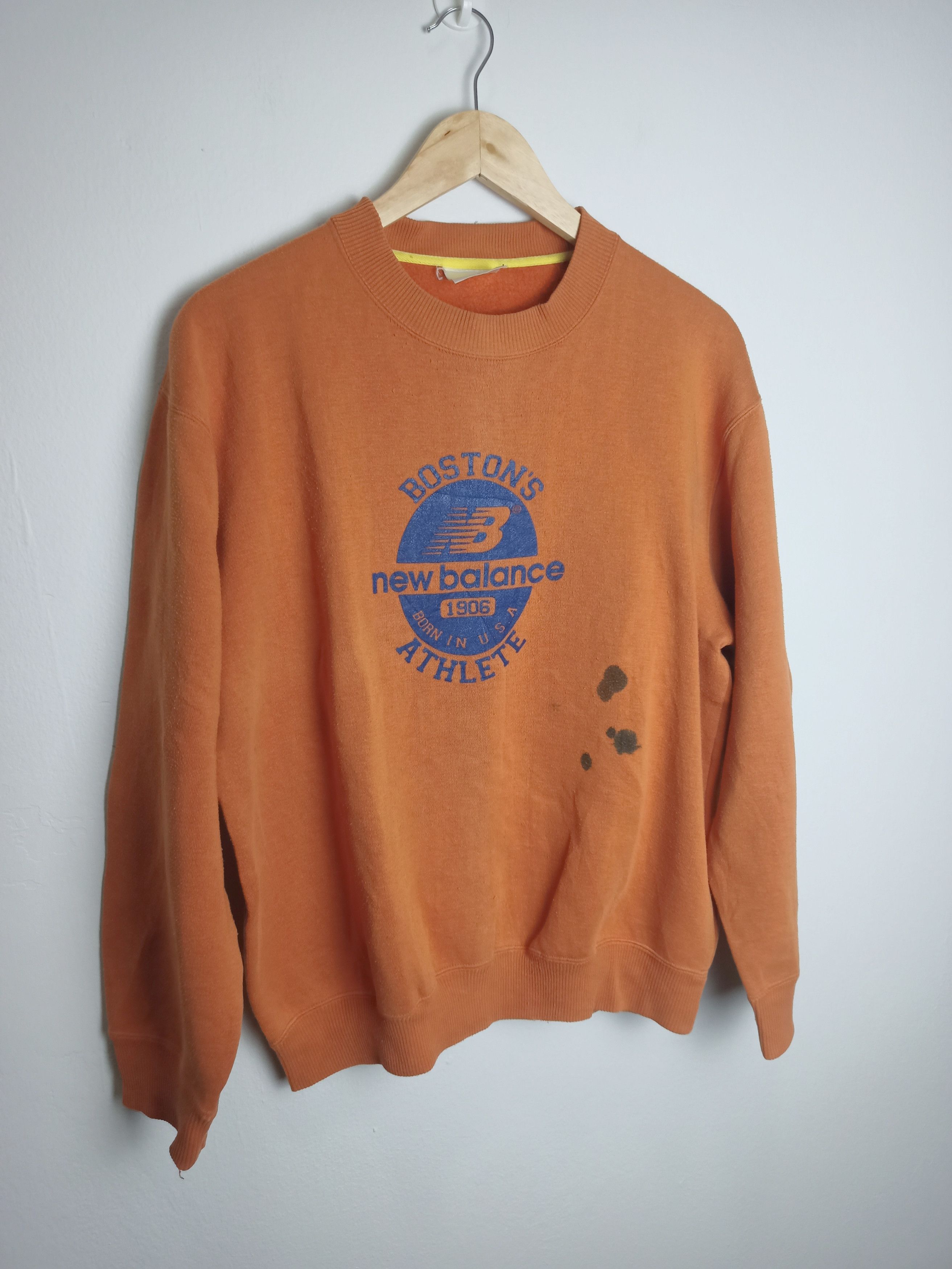 New Balance New Balance Faded Orange Sweetshirt Size US M / EU 48-50 / 2 - 4 Thumbnail