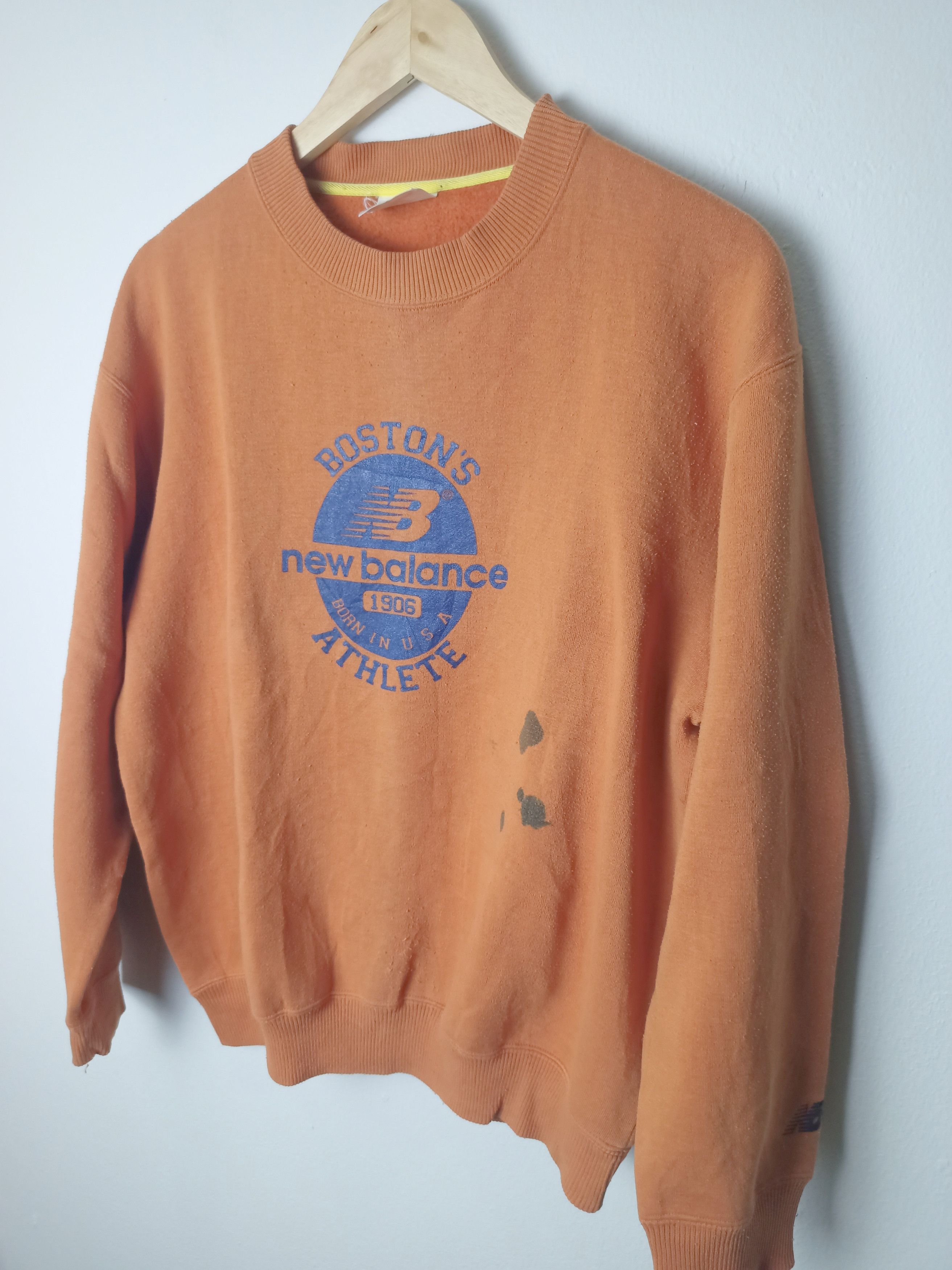 New Balance New Balance Faded Orange Sweetshirt Size US M / EU 48-50 / 2 - 3 Thumbnail