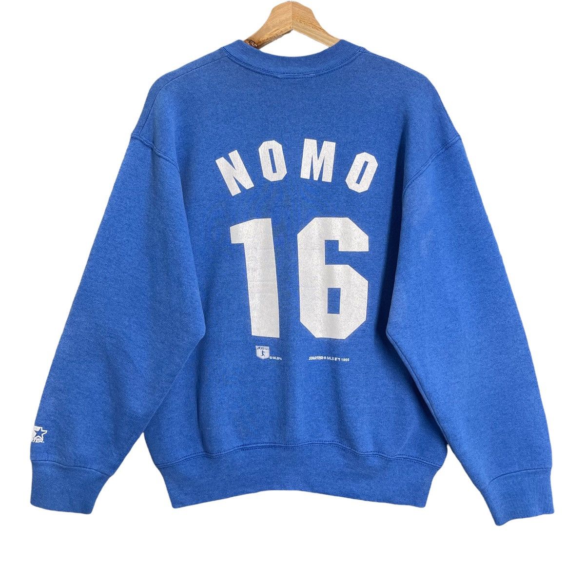 MLB × Vintage Vintage 90’s MLB Dodgers Hideo Nomo Sweatshirt Size M Size US M / EU 48-50 / 2 - 8 Thumbnail