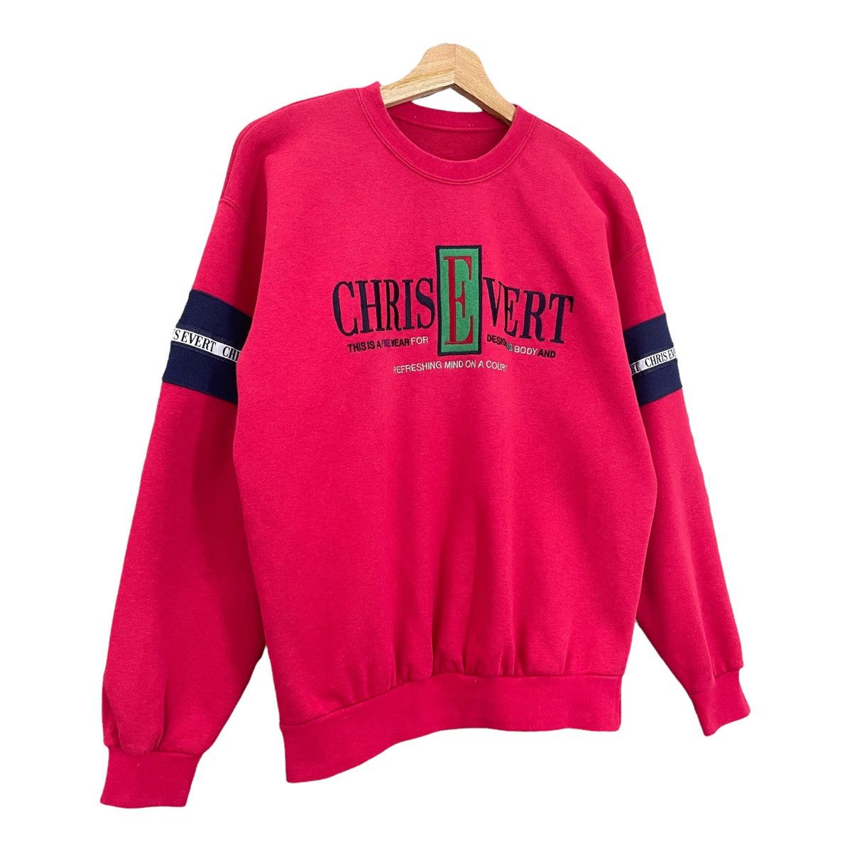 Designer × Japanese Brand Vintage Chris Evert Crewneck Sweatshirt Size M Size US M / EU 48-50 / 2 - 2 Thumbnail
