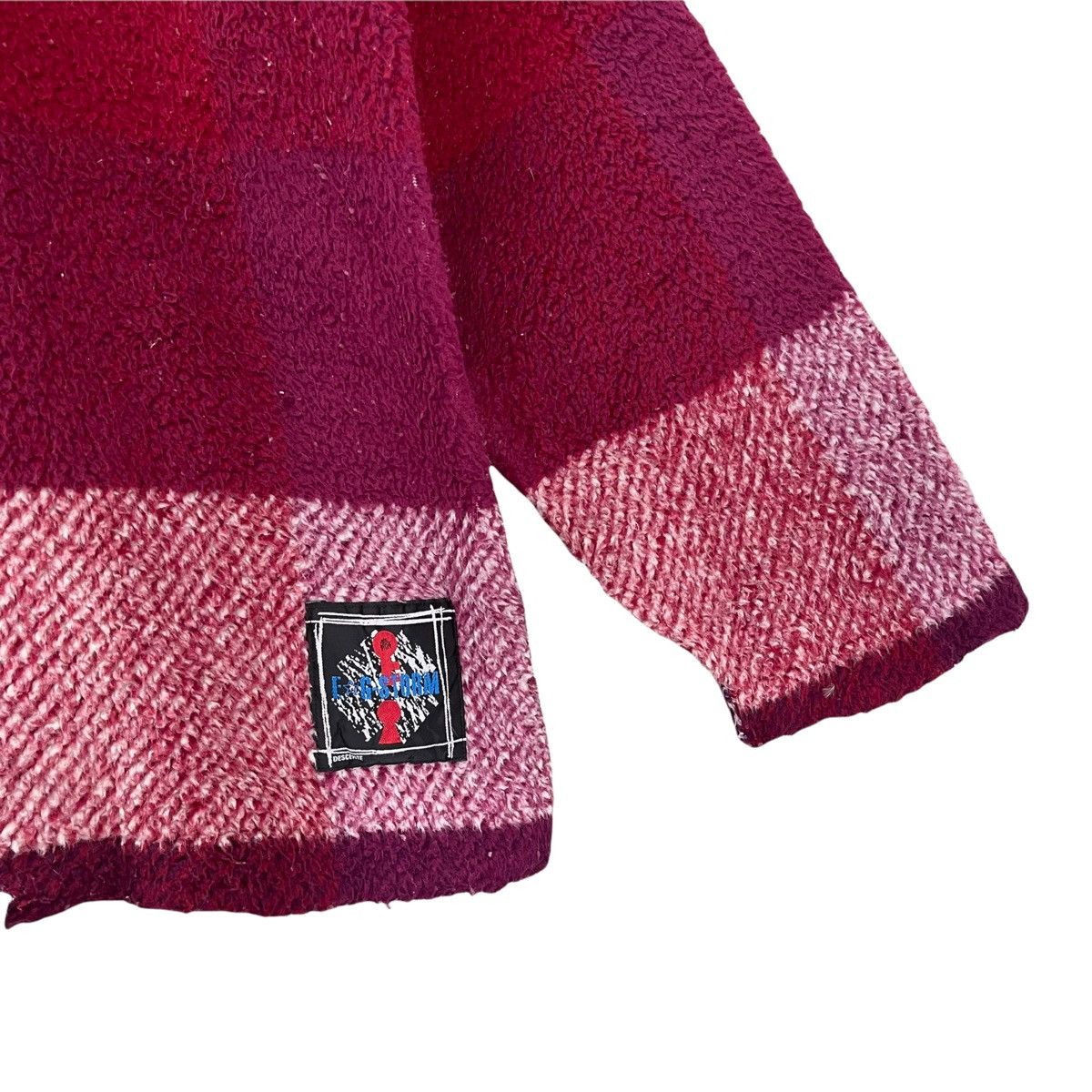 Descente × Japanese Brand × Vintage Vintage 90’s Descente Fleece Descentre Multicolour Sweater Size US M / EU 48-50 / 2 - 5 Thumbnail