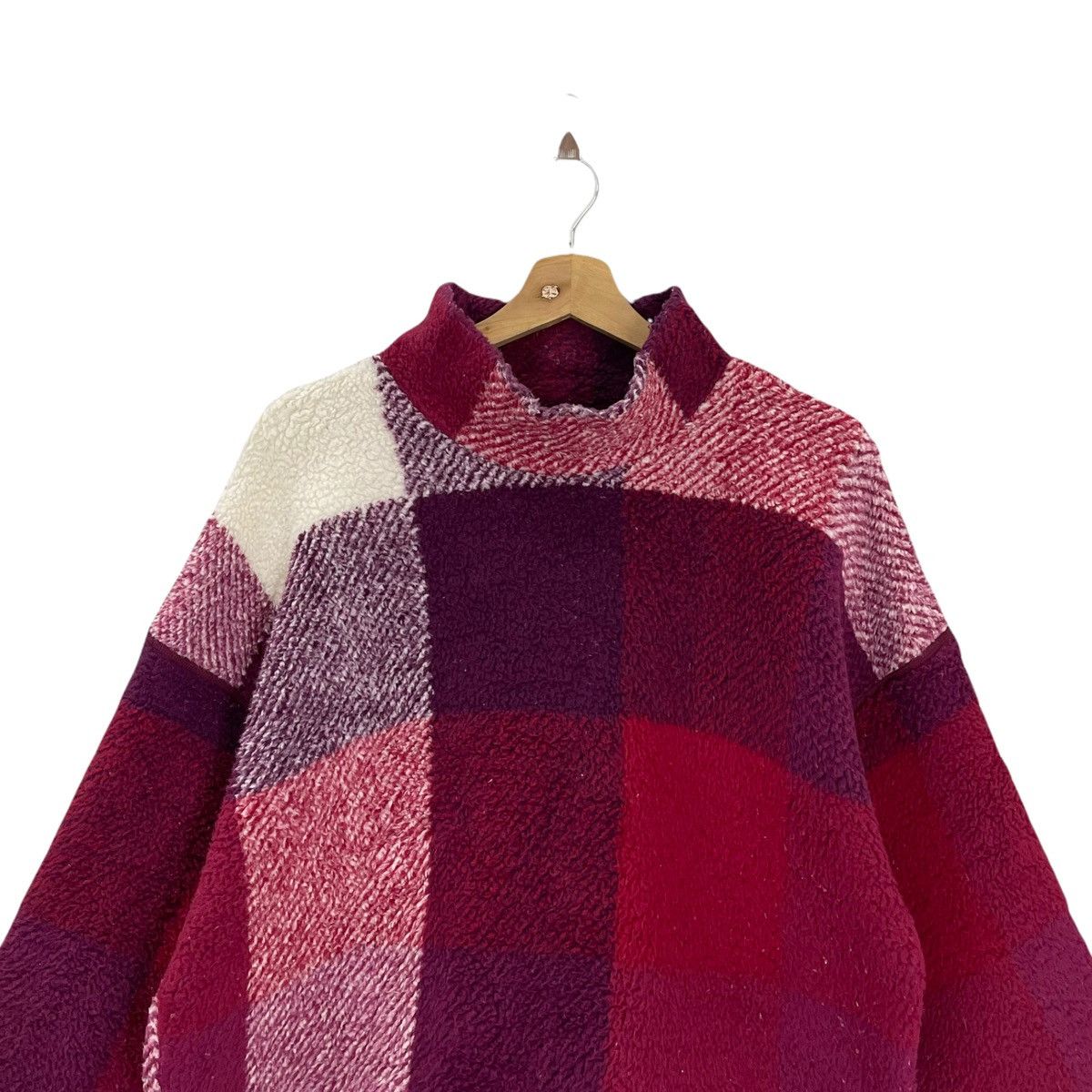 Descente × Japanese Brand × Vintage Vintage 90’s Descente Fleece Descentre Multicolour Sweater Size US M / EU 48-50 / 2 - 4 Thumbnail