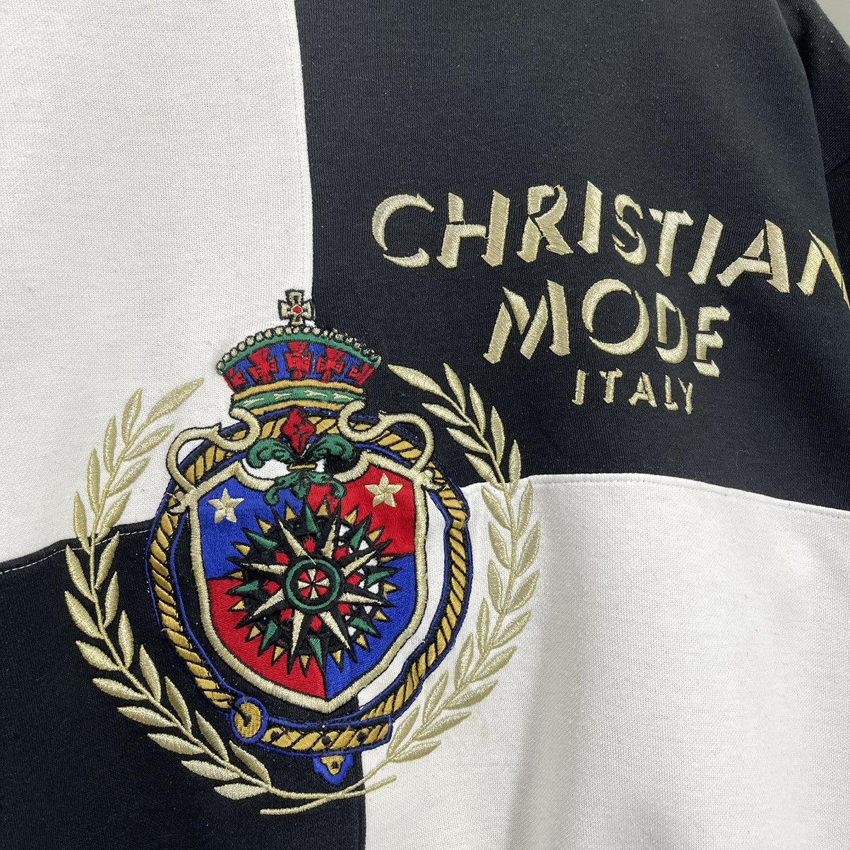 Japanese Brand Vintage Christian Mode Italy Big Logo Sweatshirt Size M Size US M / EU 48-50 / 2 - 5 Thumbnail