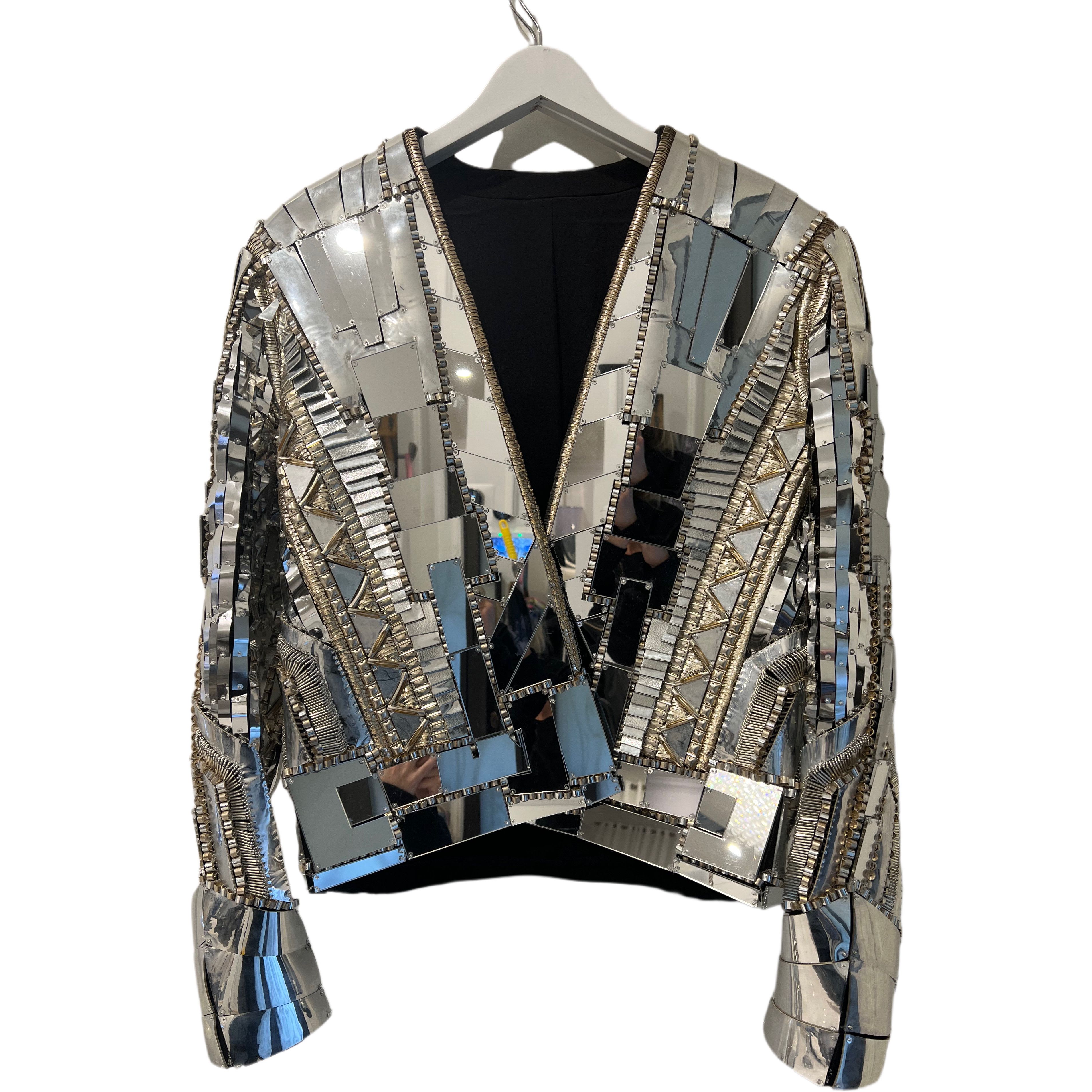 Bling Balmain! Neymar Dazzles In Mirror Jacket