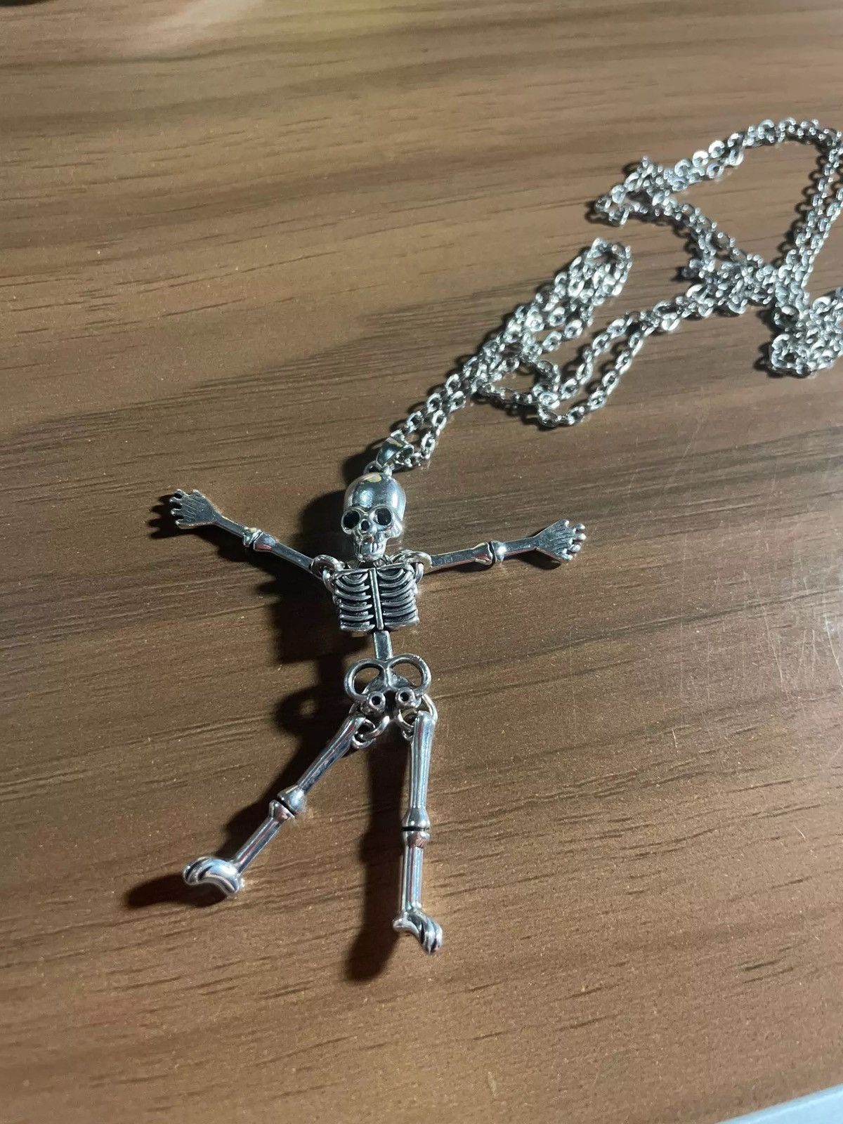 Jewelry Retro Punk Skeleton Ghost Pendant Necklace Size ONE SIZE - 1 Thumbnail