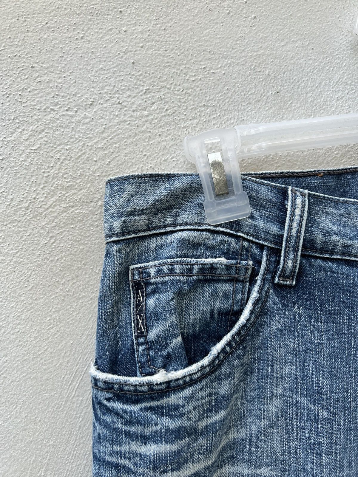 Armani Exchange Vintage 90s Armani Exchange Fade Blue Denim Bootcut Jeans Size US 29 - 8 Thumbnail