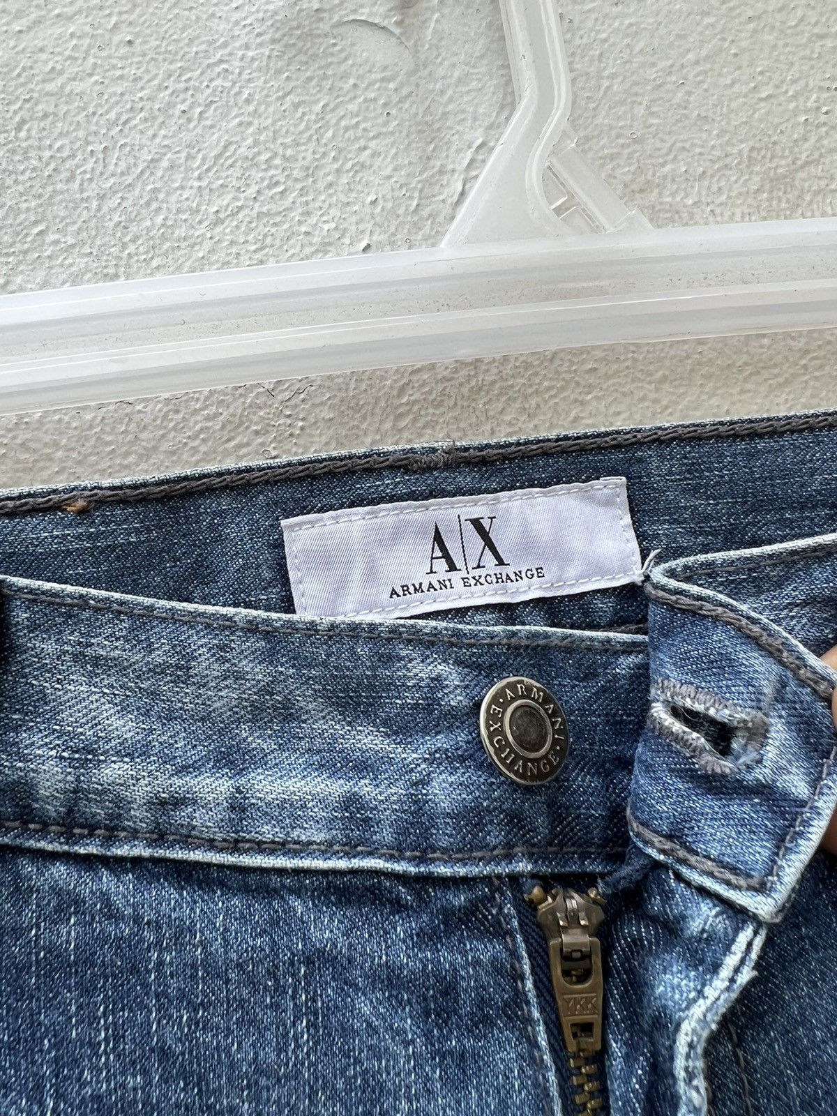 Armani Exchange Vintage 90s Armani Exchange Fade Blue Denim Bootcut Jeans Size US 29 - 9 Thumbnail