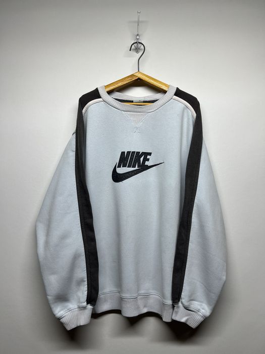 Nike Vintage Nike Big Logo Sweatshirt 00 s Light Blue Grailed