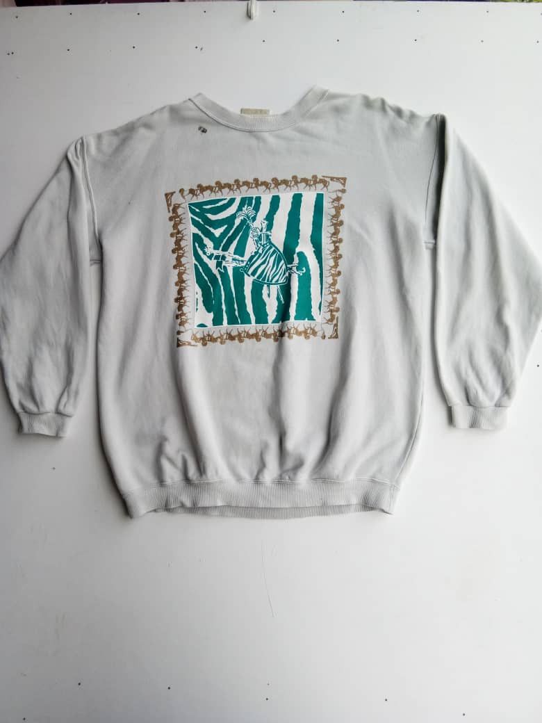Designer Vintage T1's Planning Big Logo Sweatshirt Size US XL / EU 56 / 4 - 1 Thumbnail