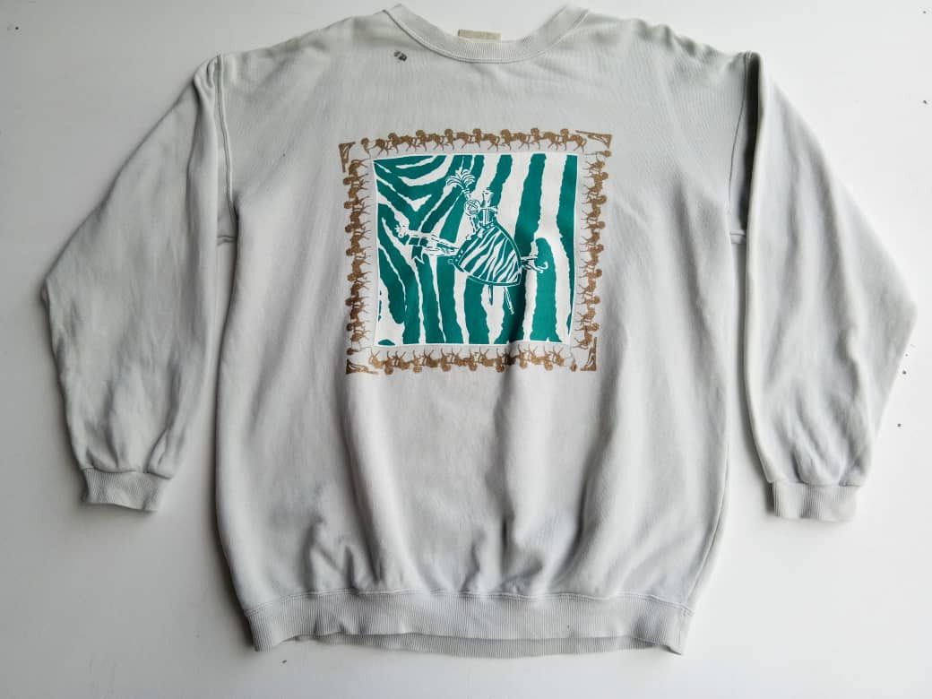 Designer Vintage T1's Planning Big Logo Sweatshirt Size US XL / EU 56 / 4 - 3 Thumbnail