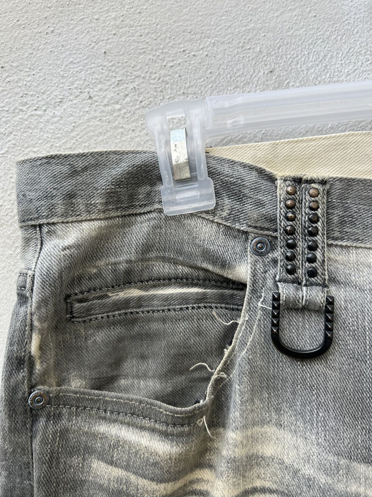 Mastermind Japan Vintage Roen Japan Fade Black Mud Denim Jeans Size US 34 / EU 50 - 7 Thumbnail