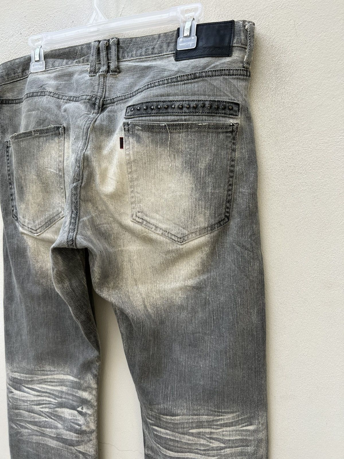 Mastermind Japan Vintage Roen Japan Fade Black Mud Denim Jeans Size US 34 / EU 50 - 17 Thumbnail