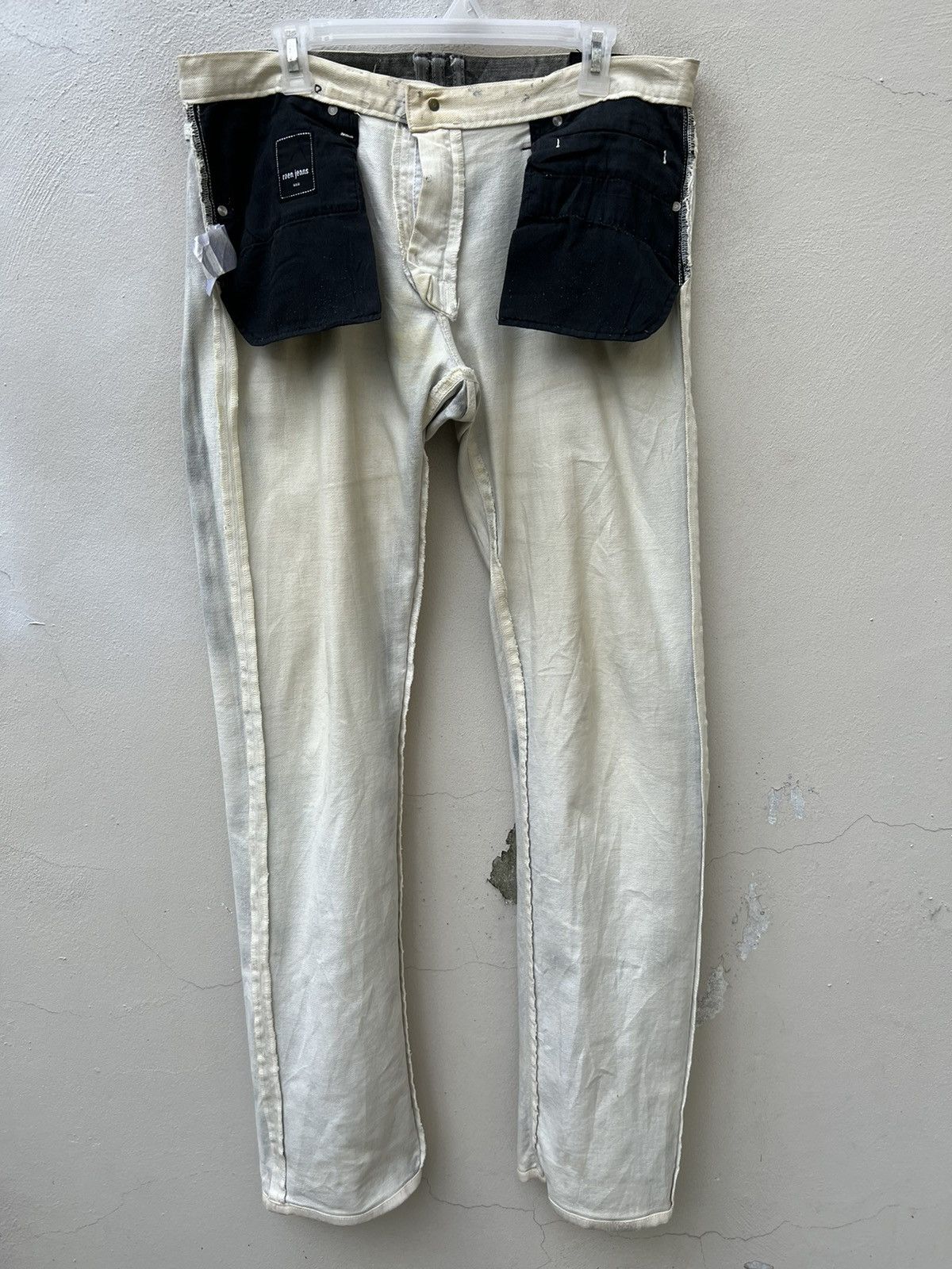 Mastermind Japan Vintage Roen Japan Fade Black Mud Denim Jeans Size US 34 / EU 50 - 20 Thumbnail