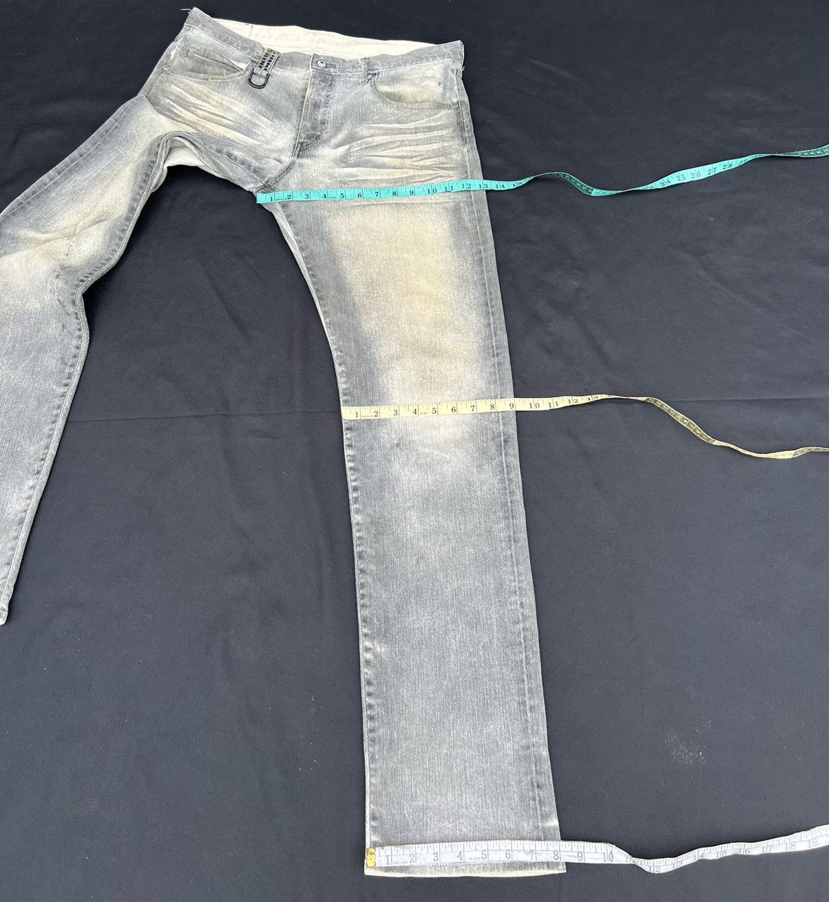 Mastermind Japan Vintage Roen Japan Fade Black Mud Denim Jeans Size US 34 / EU 50 - 3 Thumbnail