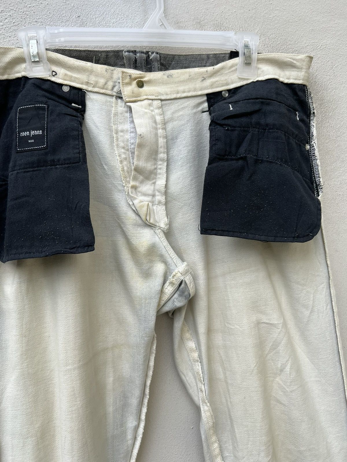 Mastermind Japan Vintage Roen Japan Fade Black Mud Denim Jeans Size US 34 / EU 50 - 21 Thumbnail