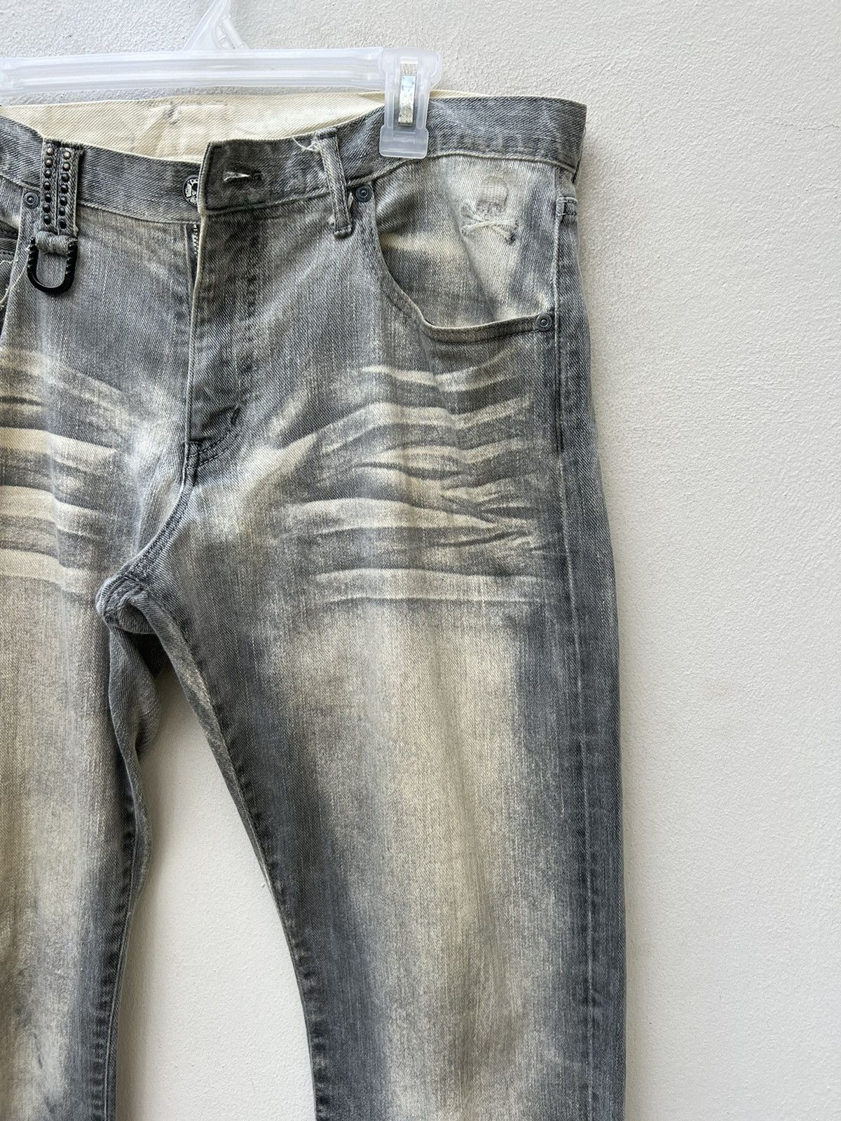 Mastermind Japan Vintage Roen Japan Fade Black Mud Denim Jeans Size US 34 / EU 50 - 10 Thumbnail