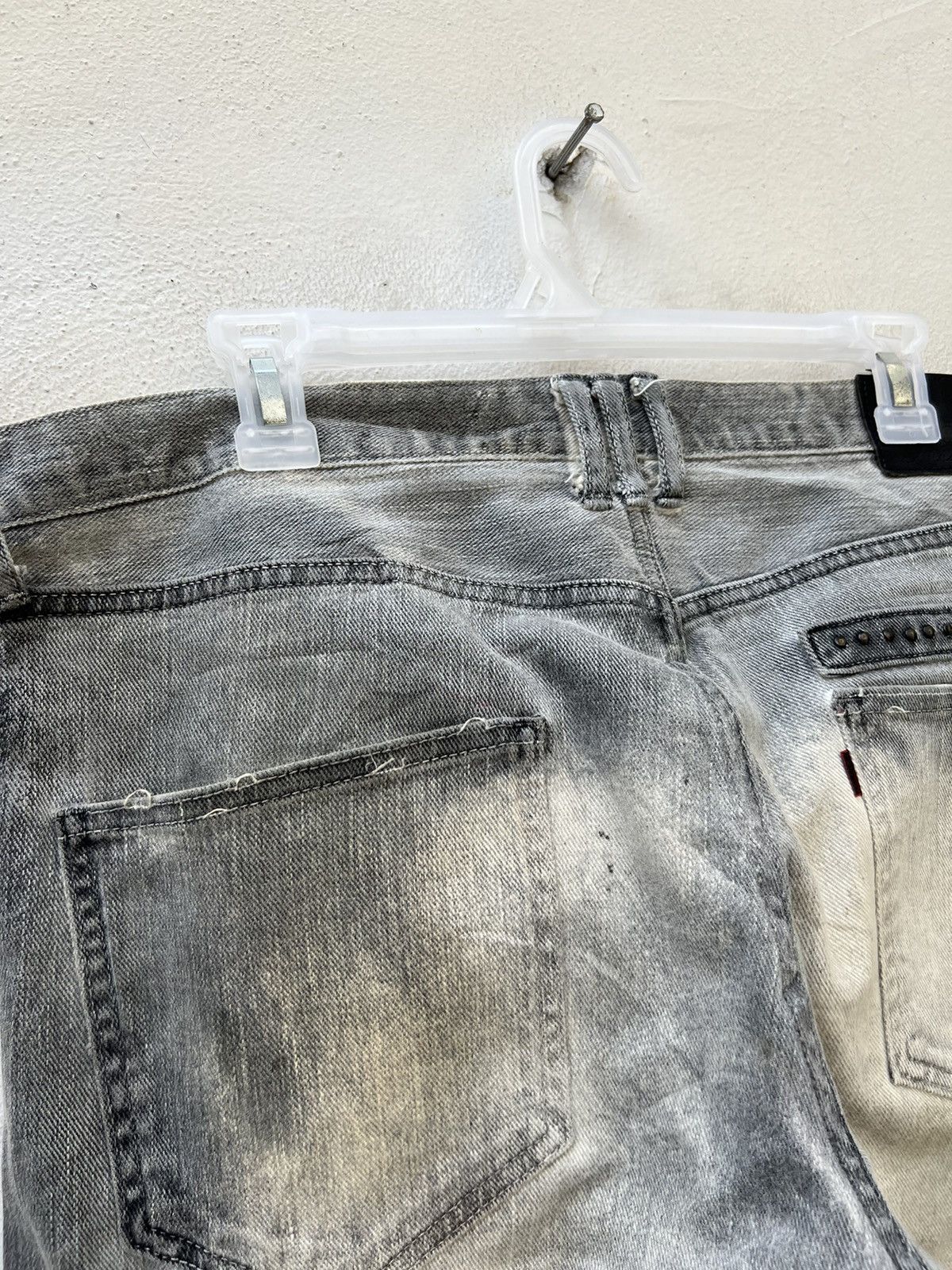 Mastermind Japan Vintage Roen Japan Fade Black Mud Denim Jeans Size US 34 / EU 50 - 15 Thumbnail