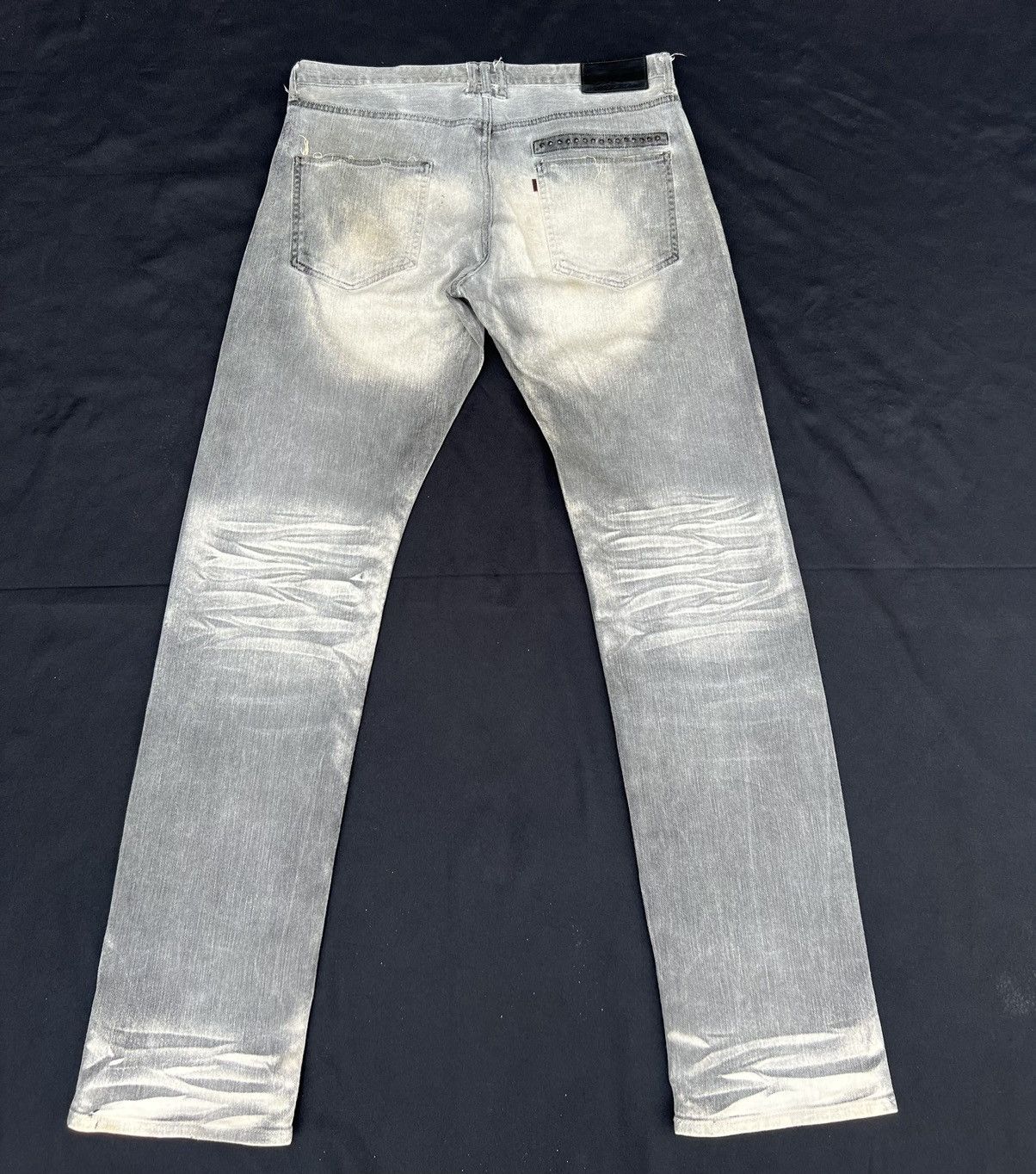 Mastermind Japan Vintage Roen Japan Fade Black Mud Denim Jeans Size US 34 / EU 50 - 5 Thumbnail