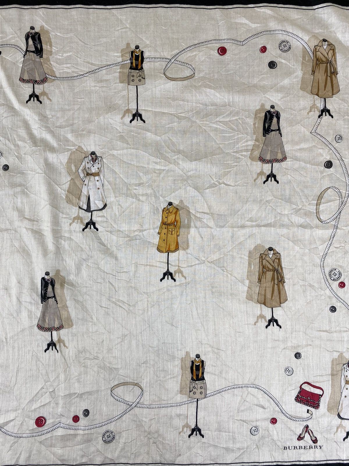 Burberry Burberry Scarf / Handkerchief / Bandana / Neckerchief Size ONE SIZE - 3 Thumbnail