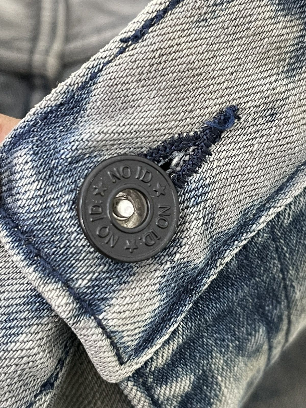 Japanese Brand Skinny Distress Vtg Process No ID Japan Stretch Denim 42🟦 Size US 31 - 21 Thumbnail