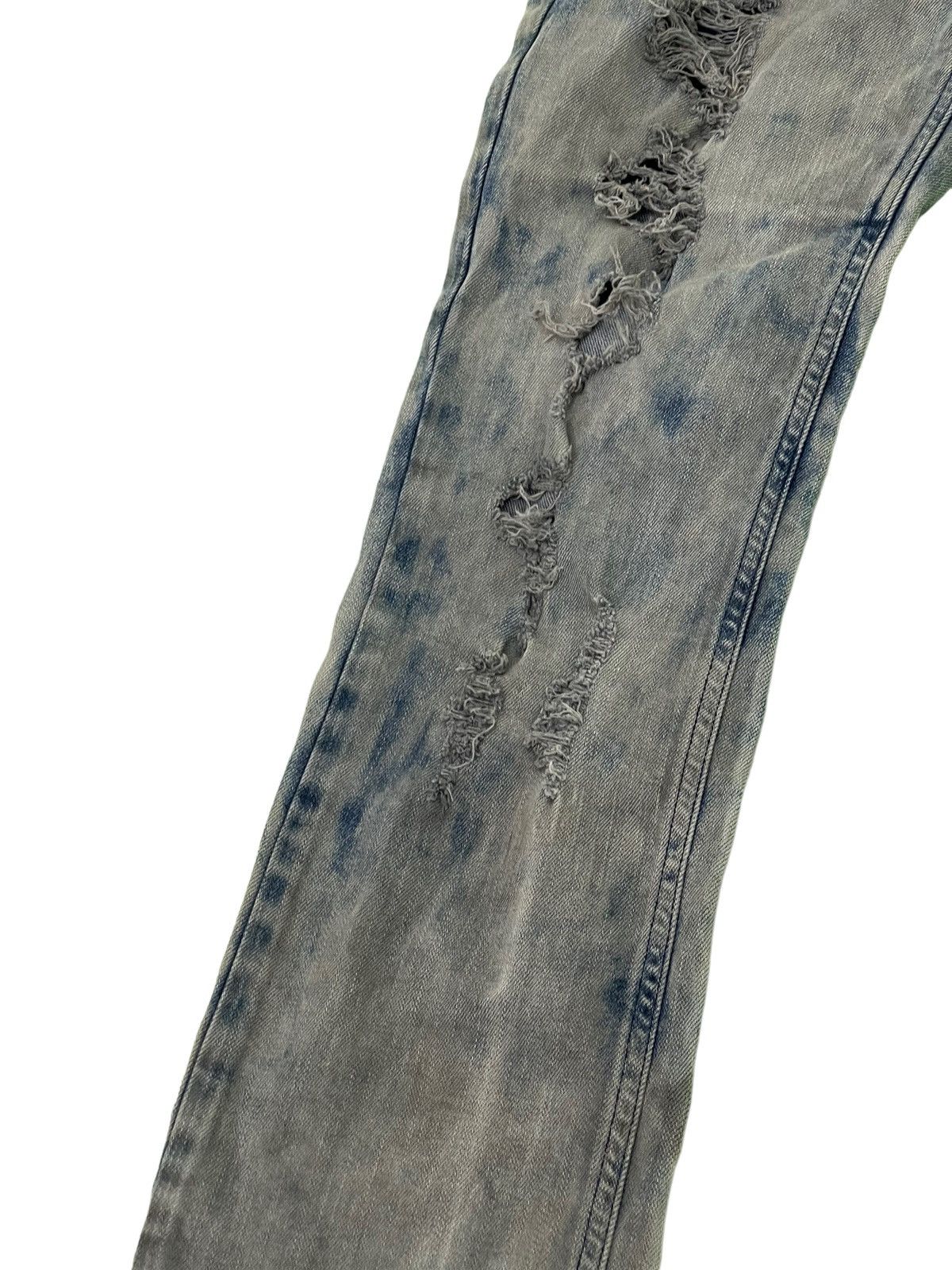 Japanese Brand Skinny Distress Vtg Process No ID Japan Stretch Denim 42🟦 Size US 31 - 6 Thumbnail