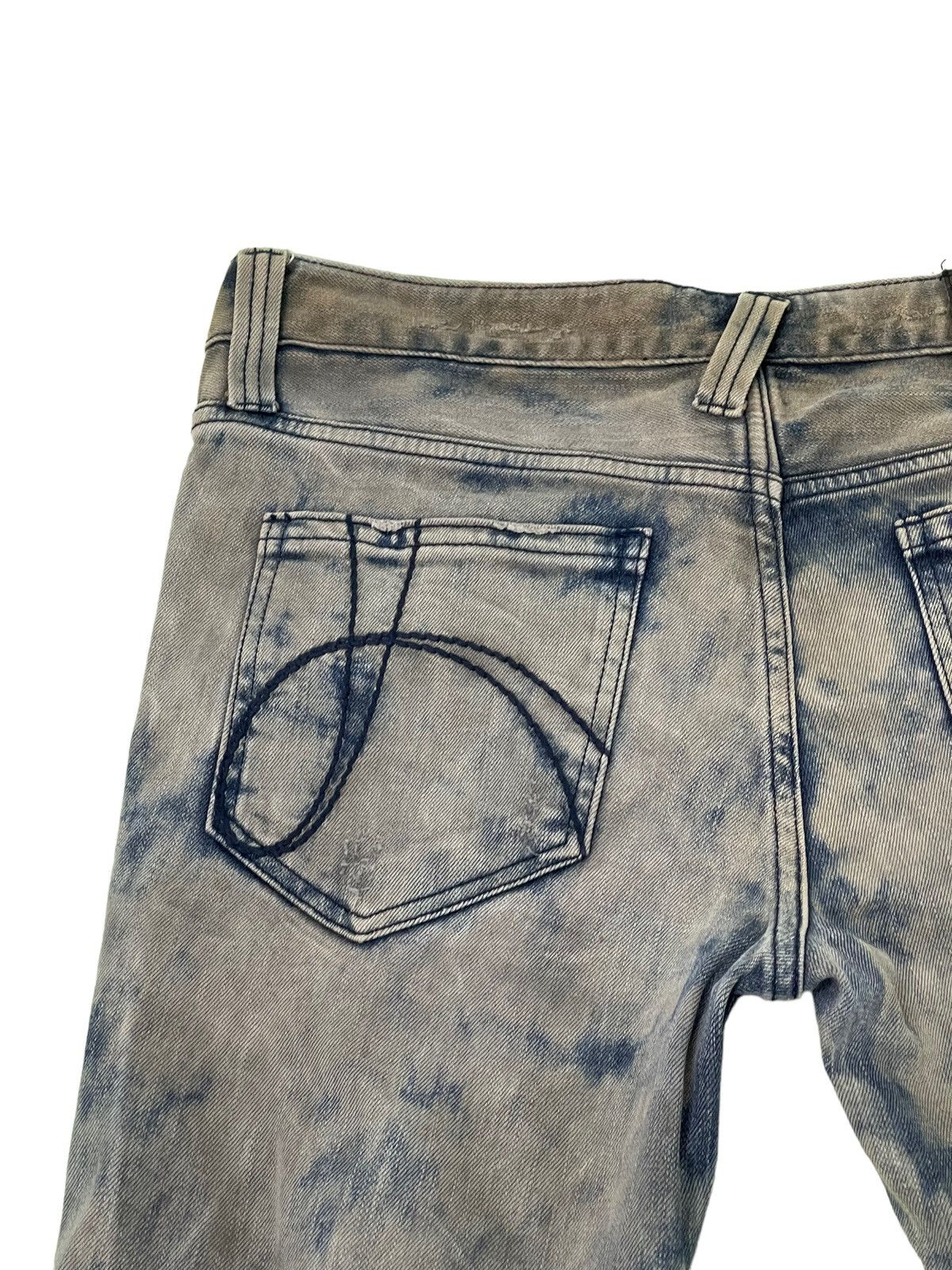 Japanese Brand Skinny Distress Vtg Process No ID Japan Stretch Denim 42🟦 Size US 31 - 19 Thumbnail