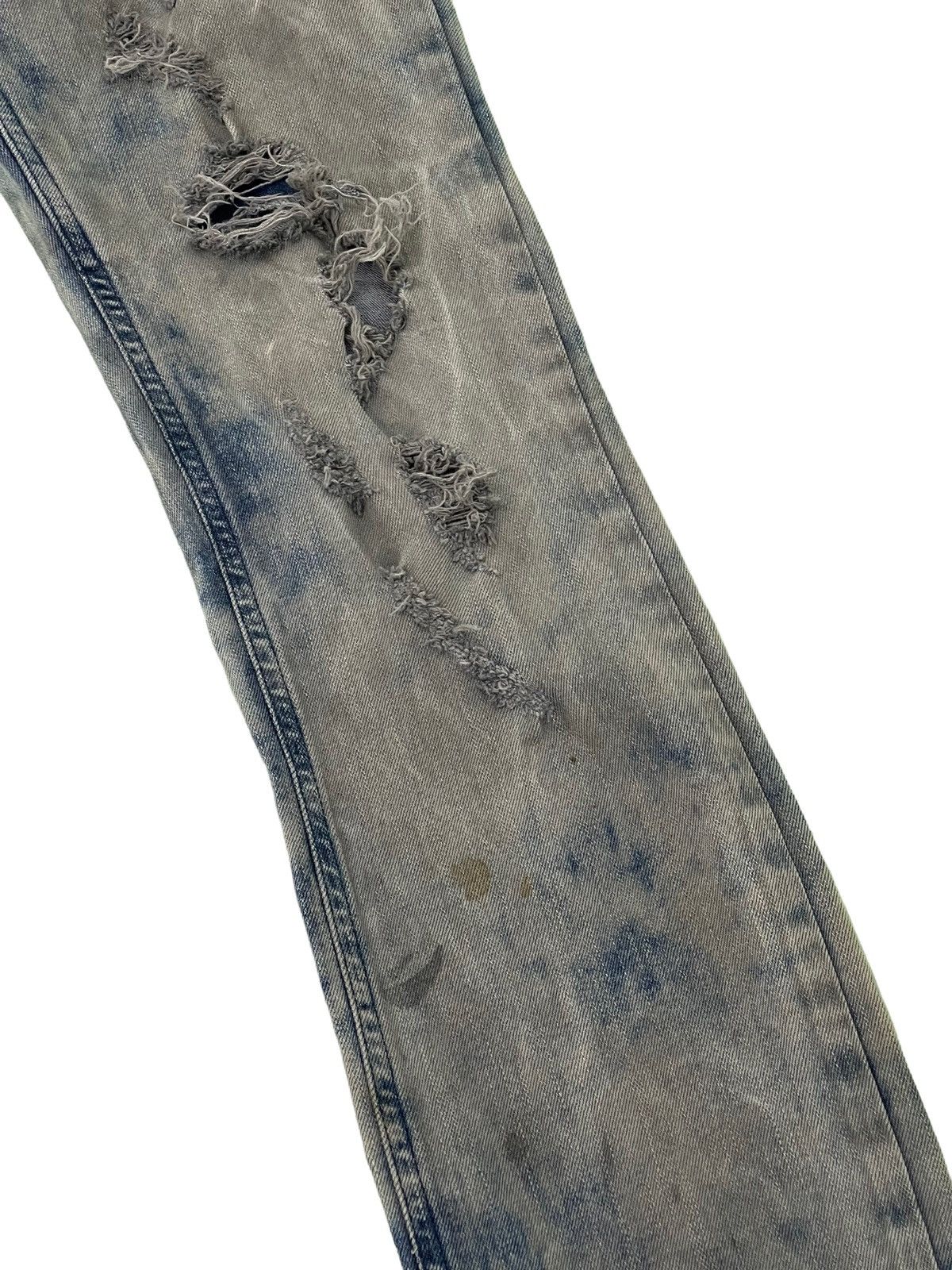Japanese Brand Skinny Distress Vtg Process No ID Japan Stretch Denim 42🟦 Size US 31 - 7 Thumbnail