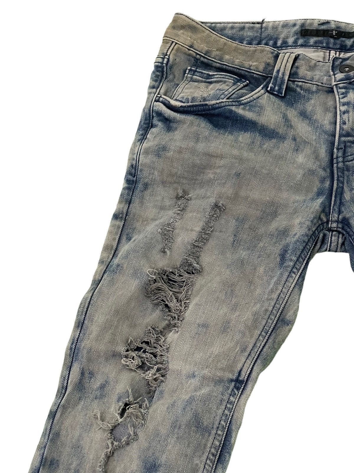 Japanese Brand Skinny Distress Vtg Process No ID Japan Stretch Denim 42🟦 Size US 31 - 9 Thumbnail