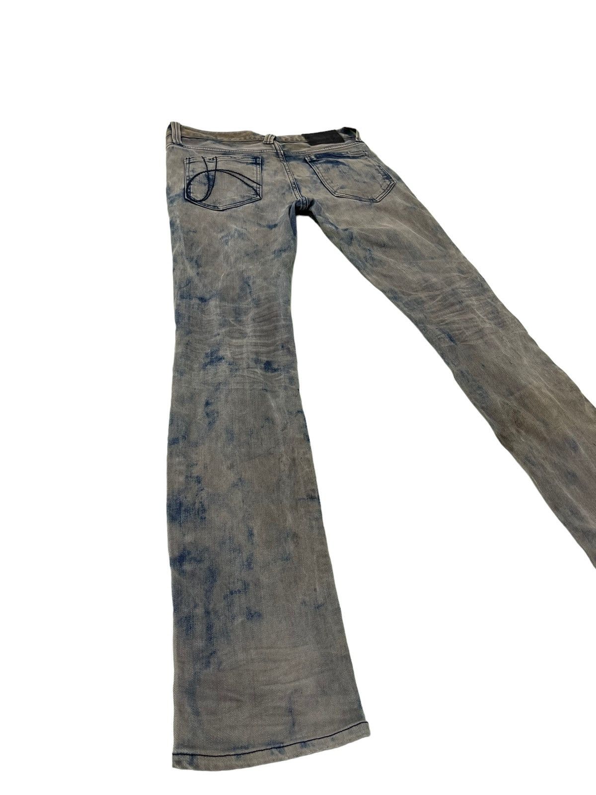 Japanese Brand Skinny Distress Vtg Process No ID Japan Stretch Denim 42🟦 Size US 31 - 13 Thumbnail