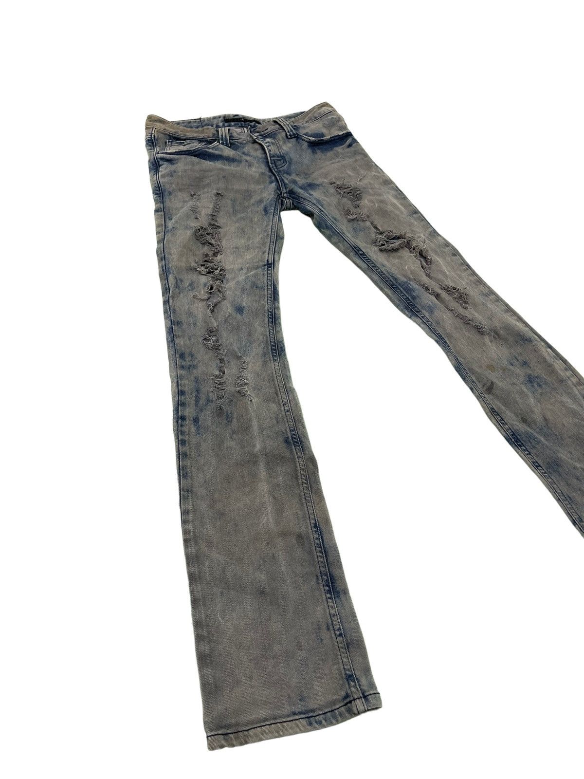 Japanese Brand Skinny Distress Vtg Process No ID Japan Stretch Denim 42🟦 Size US 31 - 1 Thumbnail