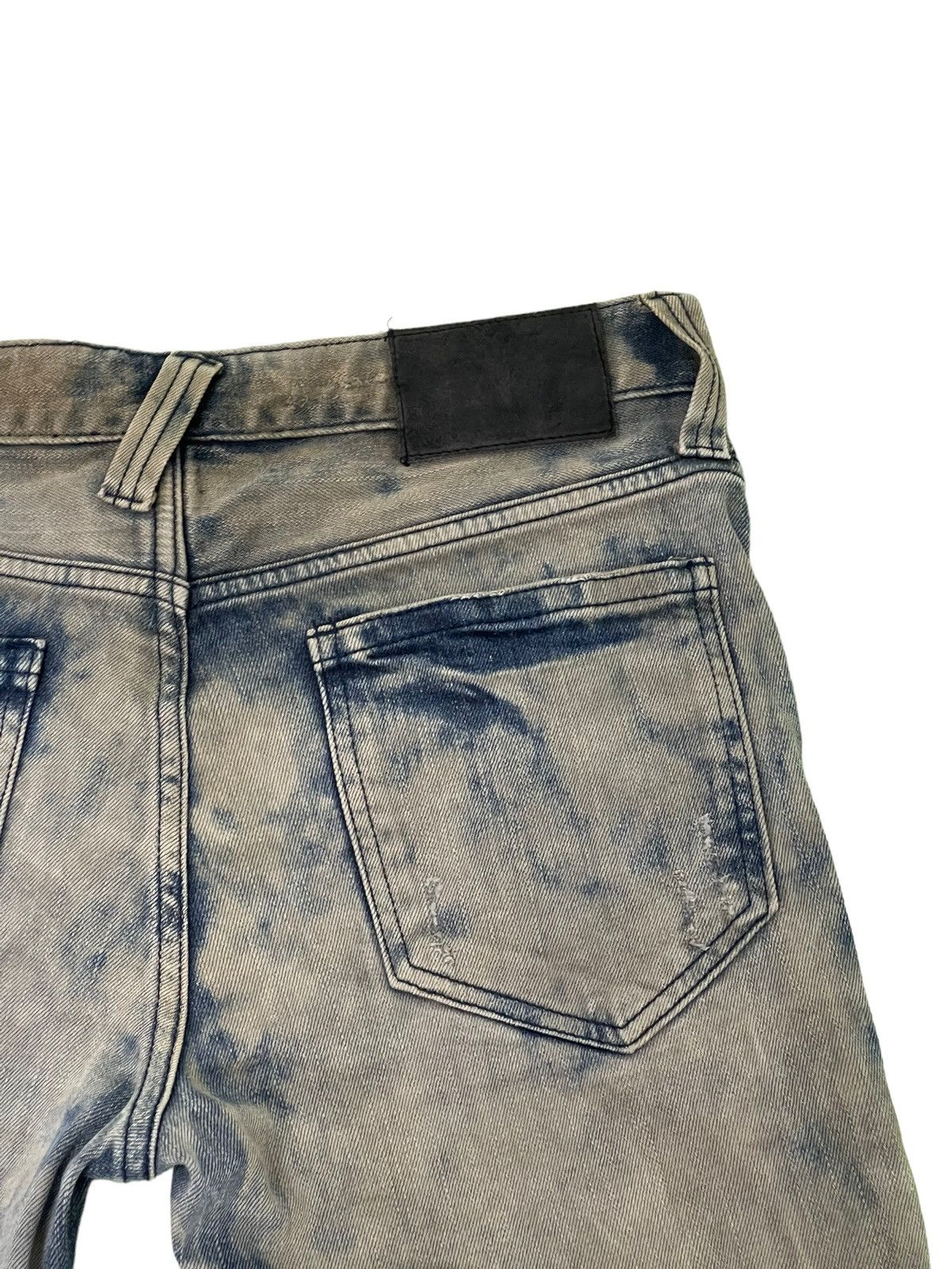 Japanese Brand Skinny Distress Vtg Process No ID Japan Stretch Denim 42🟦 Size US 31 - 20 Thumbnail