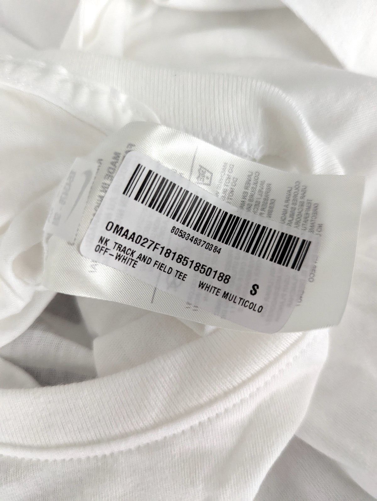 Nike × Off-White *NEW* UNRELEASED "TRACK AND FIELD" T-SHIRT Size US S / EU 44-46 / 1 - 7 Thumbnail